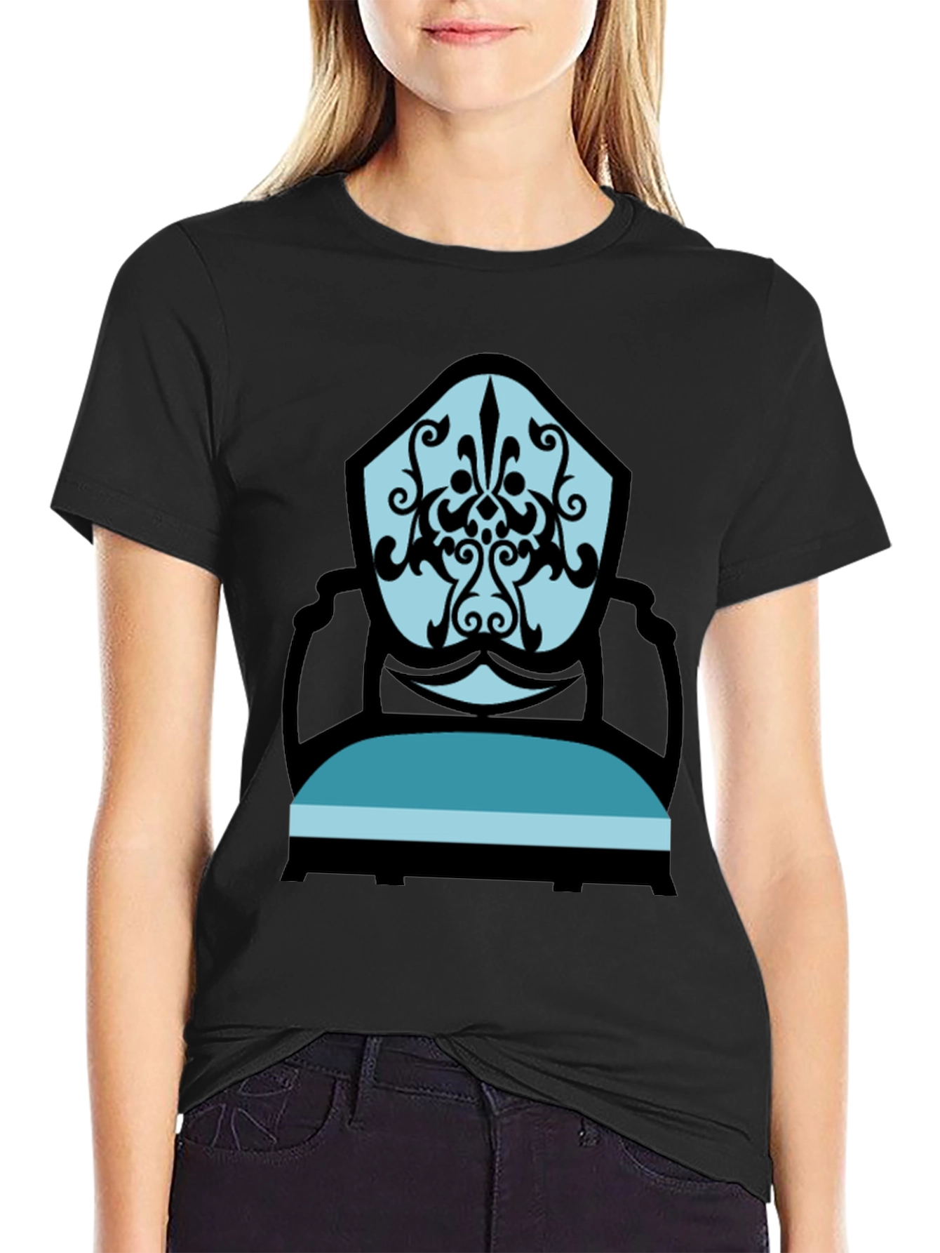 Stylish Chair Graphic Tee - Modern Comfort