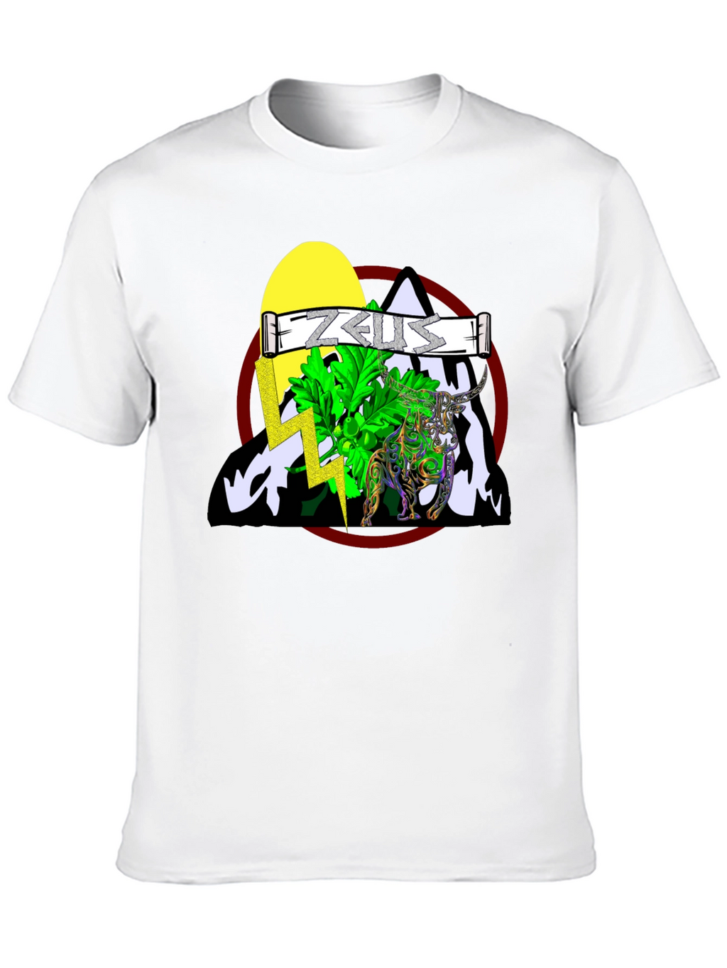 Zeus Graphic T-Shirt - Mythical Bull Design