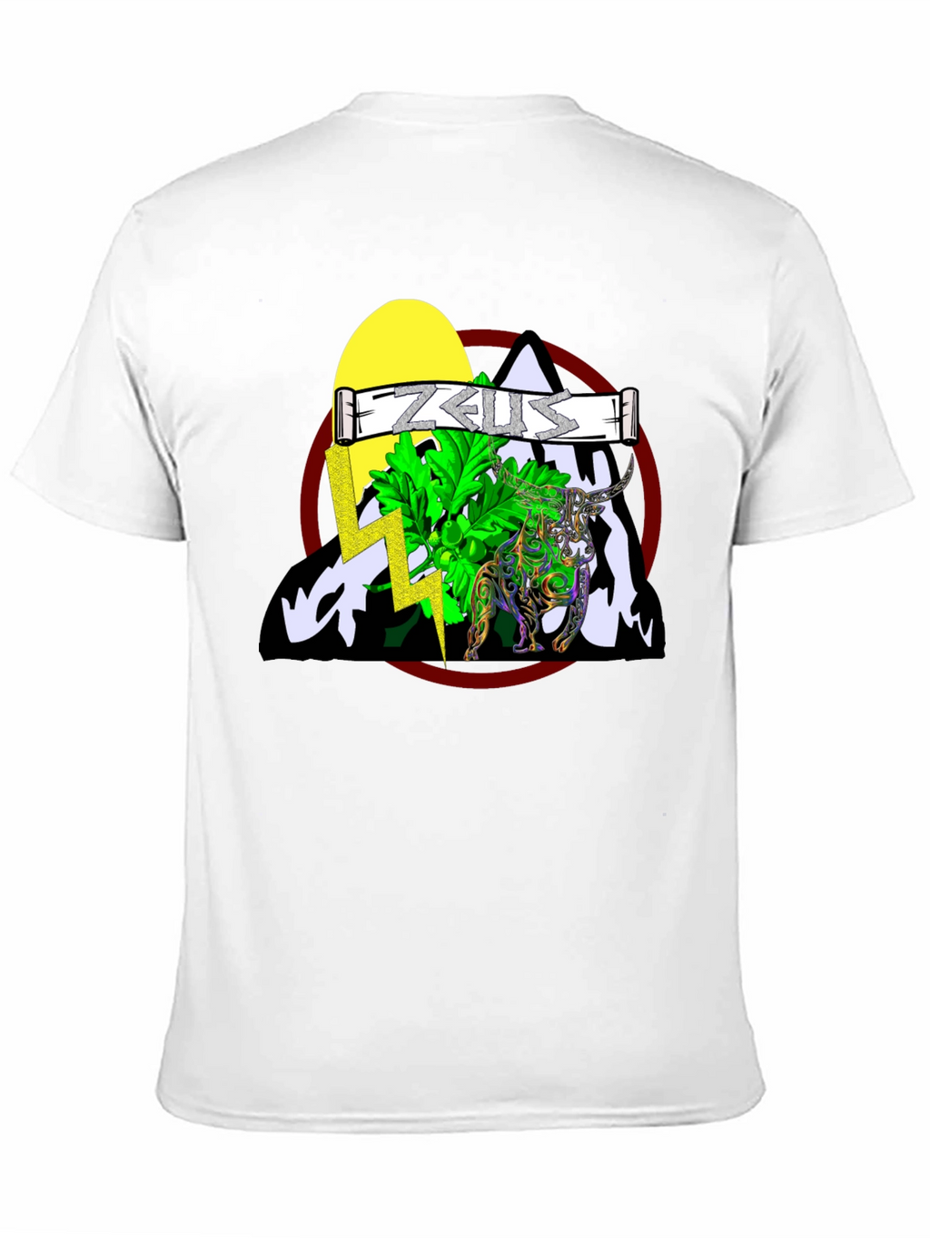 Zeus Graphic T-Shirt - Mythical Bull Design