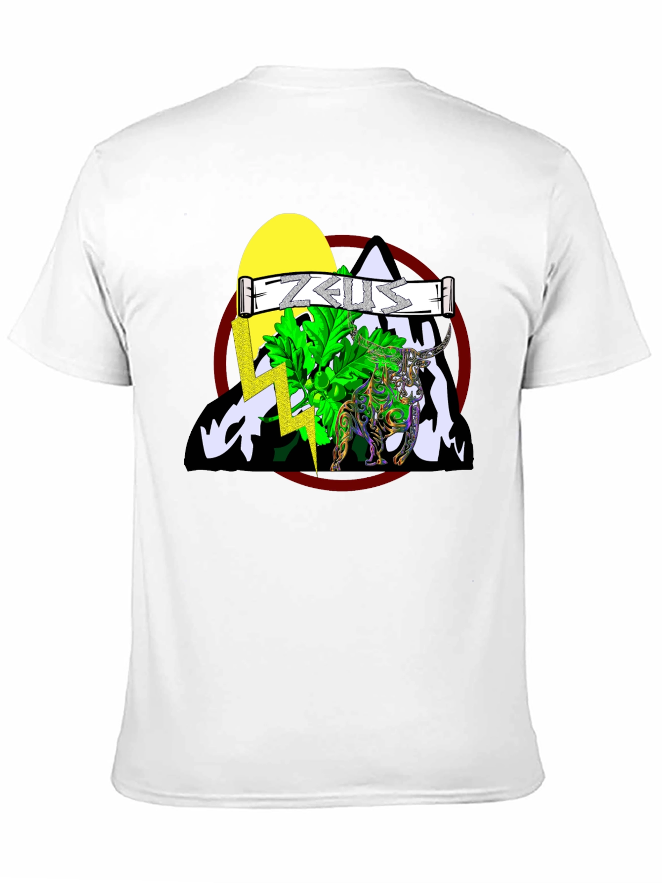 Zeus Graphic T-Shirt - Mythical Bull Design