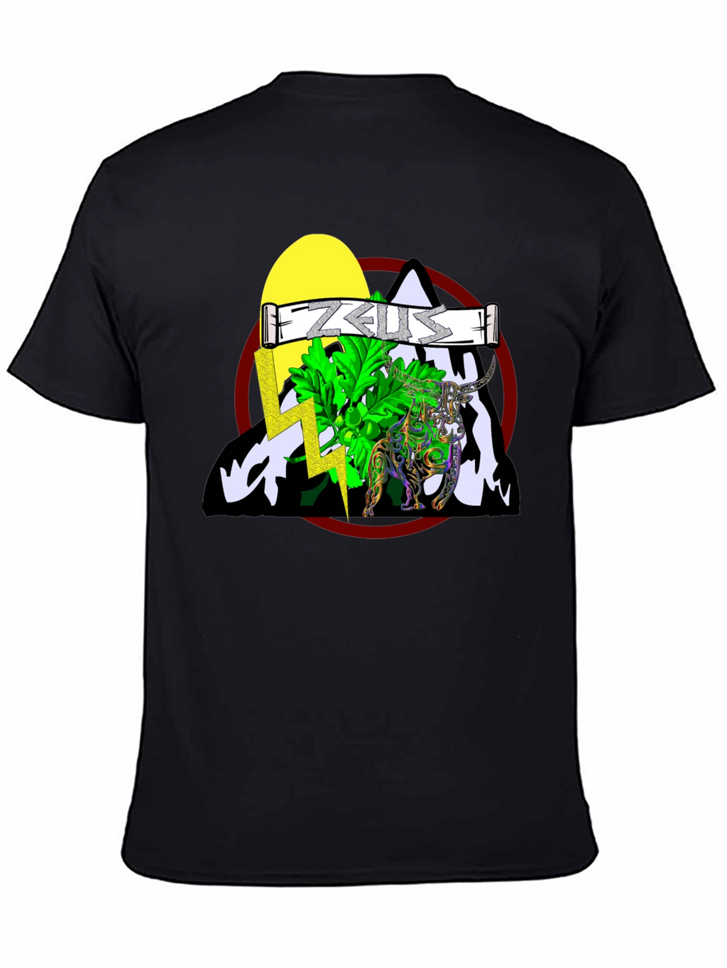 Zeus Graphic T-Shirt - Mythical Bull Design