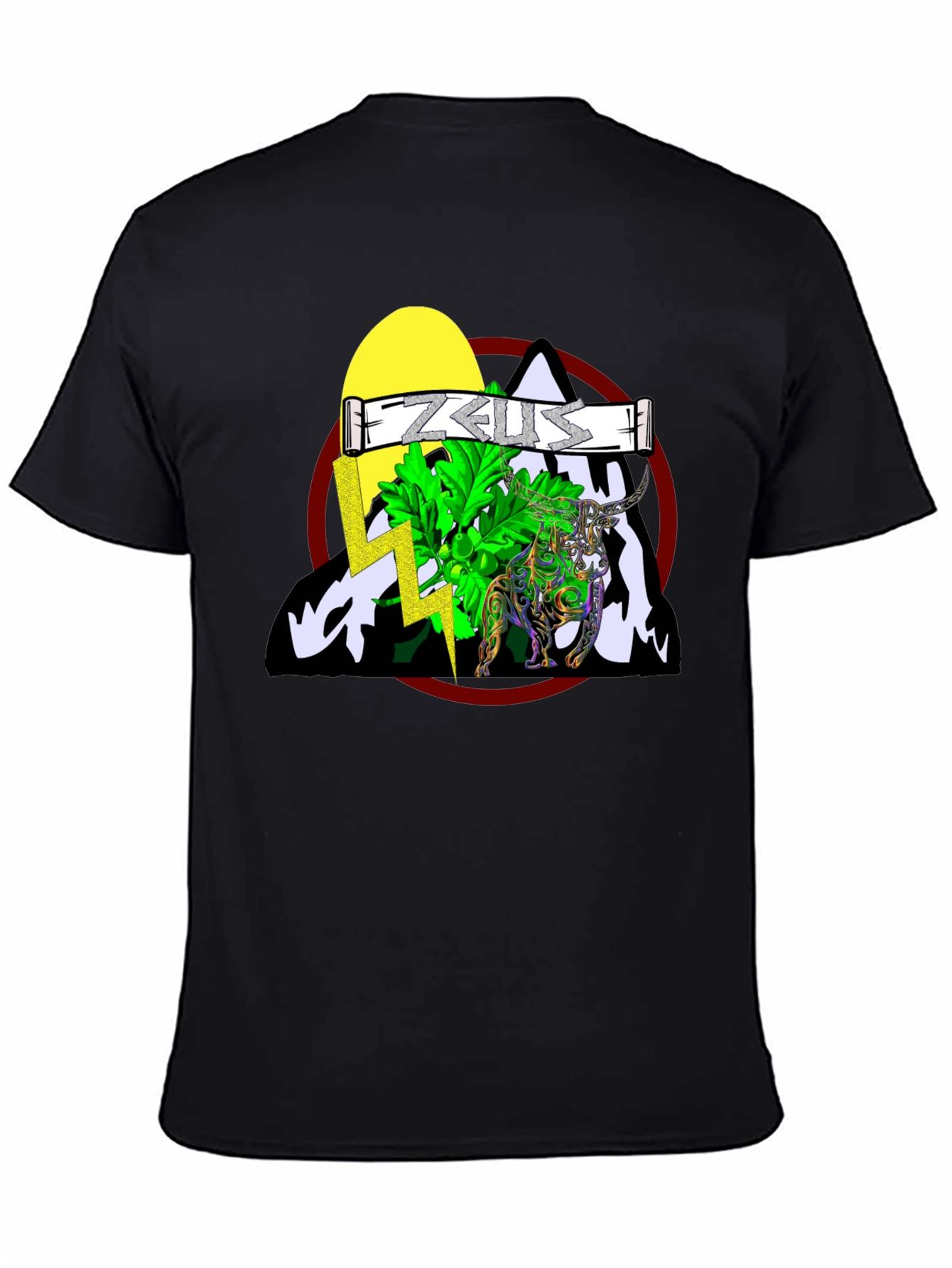 Zeus Graphic T-Shirt - Mythical Bull Design