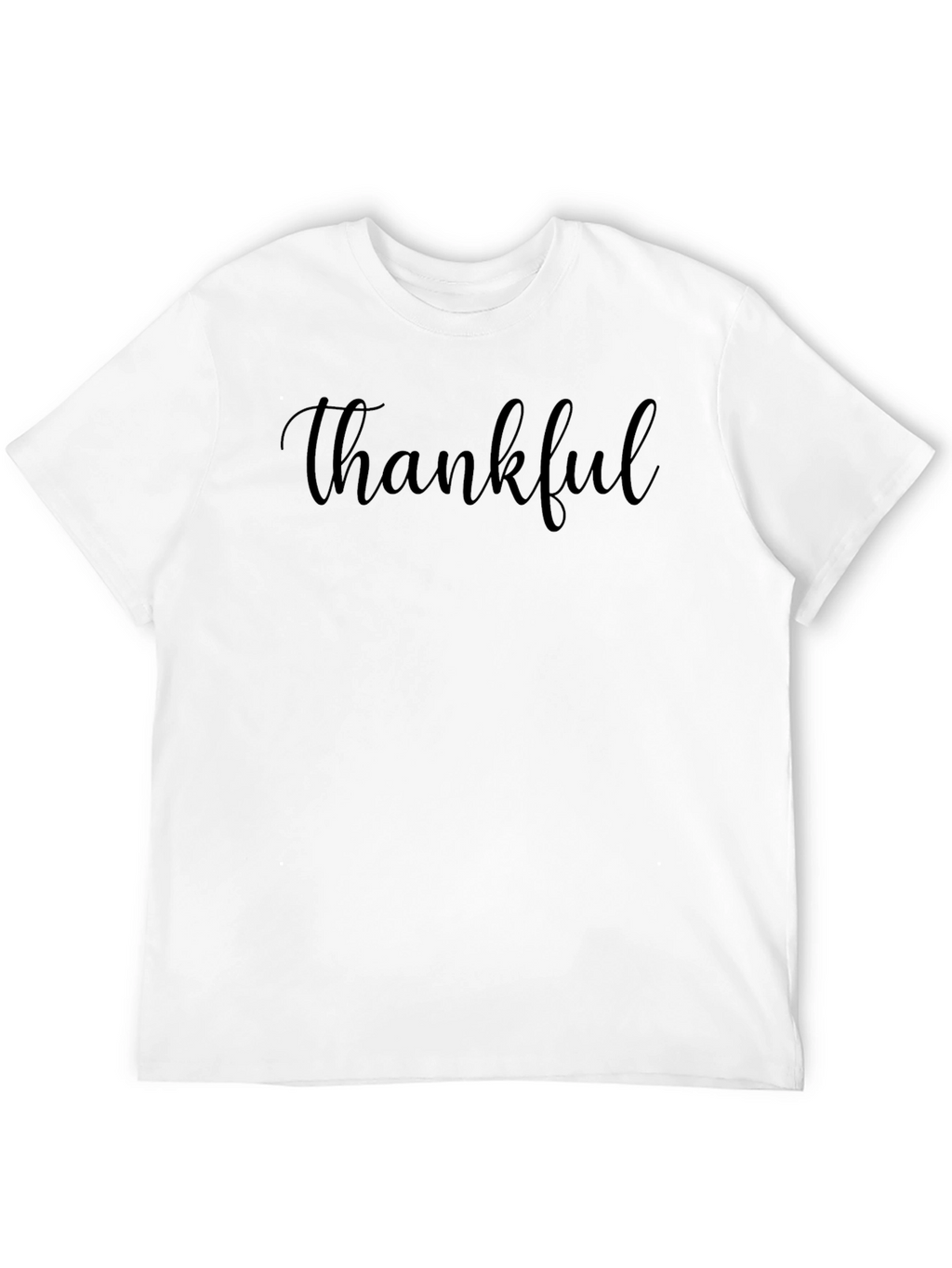 Thankful Black T-Shirt - Soft Cotton Blend