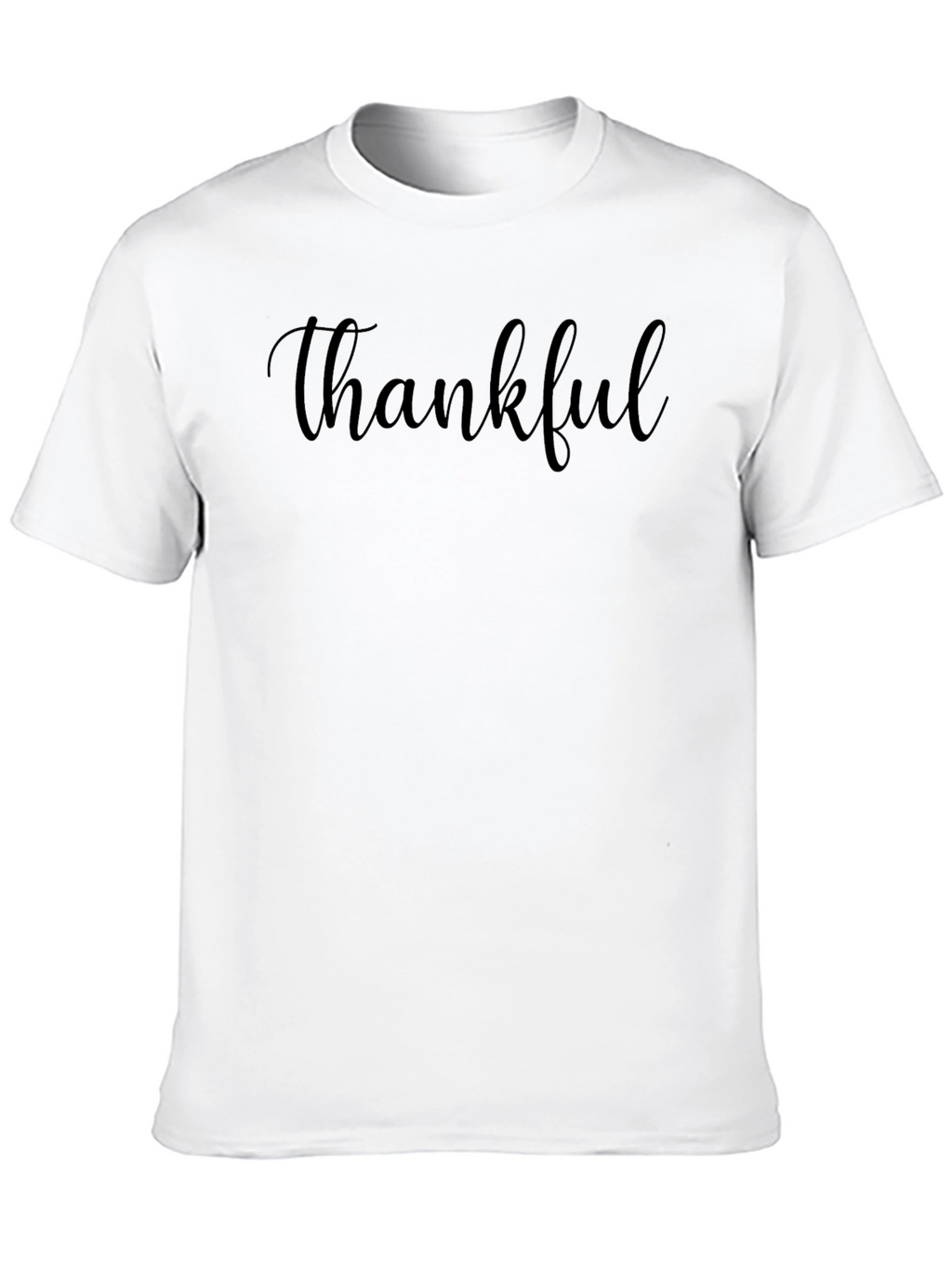 Thankful Black T-Shirt - Soft Cotton Blend