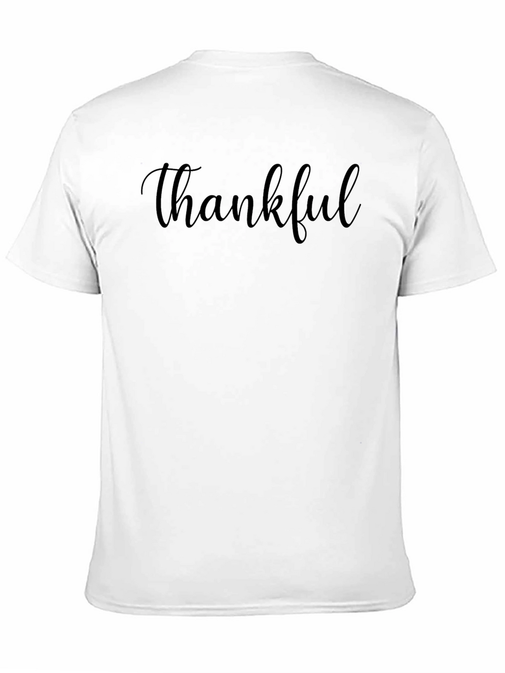 Thankful Black T-Shirt - Soft Cotton Blend