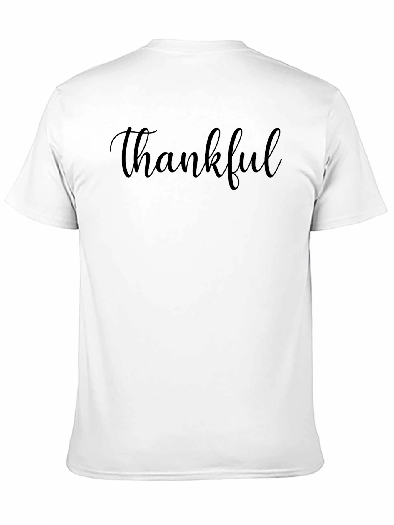 Thankful Black T-Shirt - Soft Cotton Blend