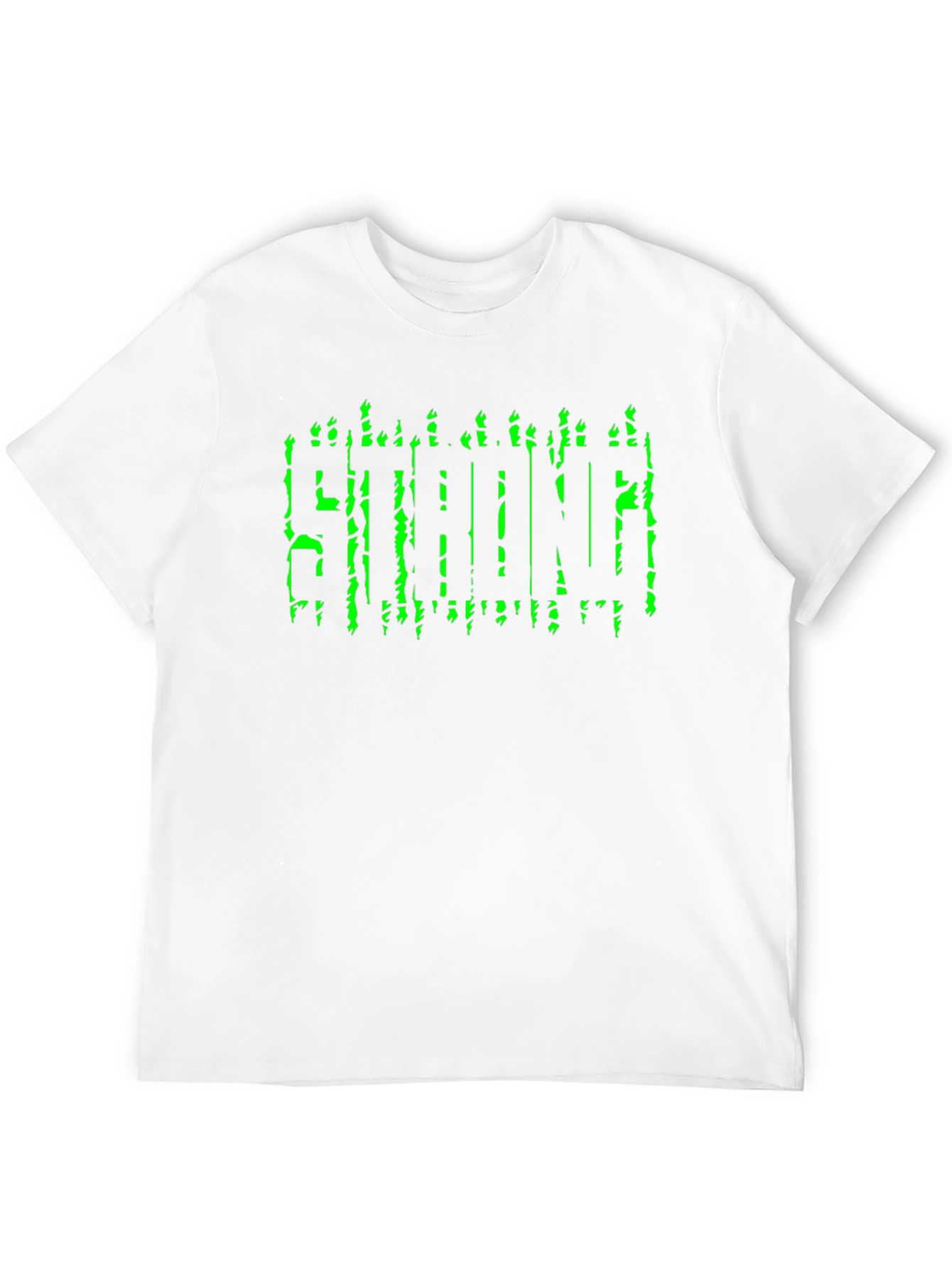 Strong Graphic Print Black T-Shirt