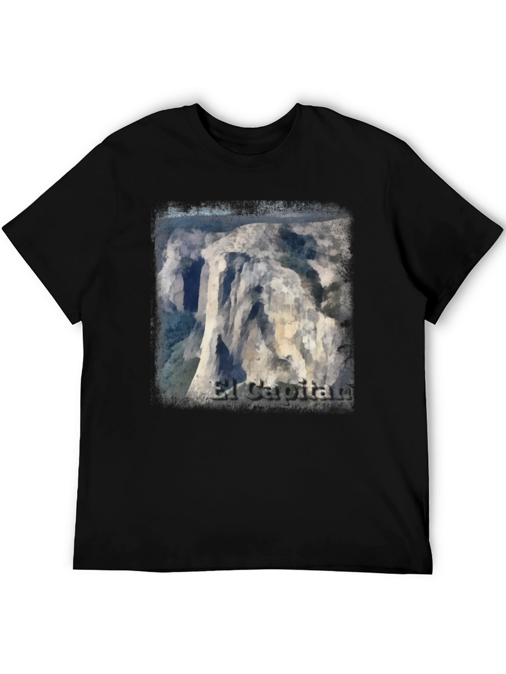 El Capitan Graphic Tee - Black Cotton T-Shirt
