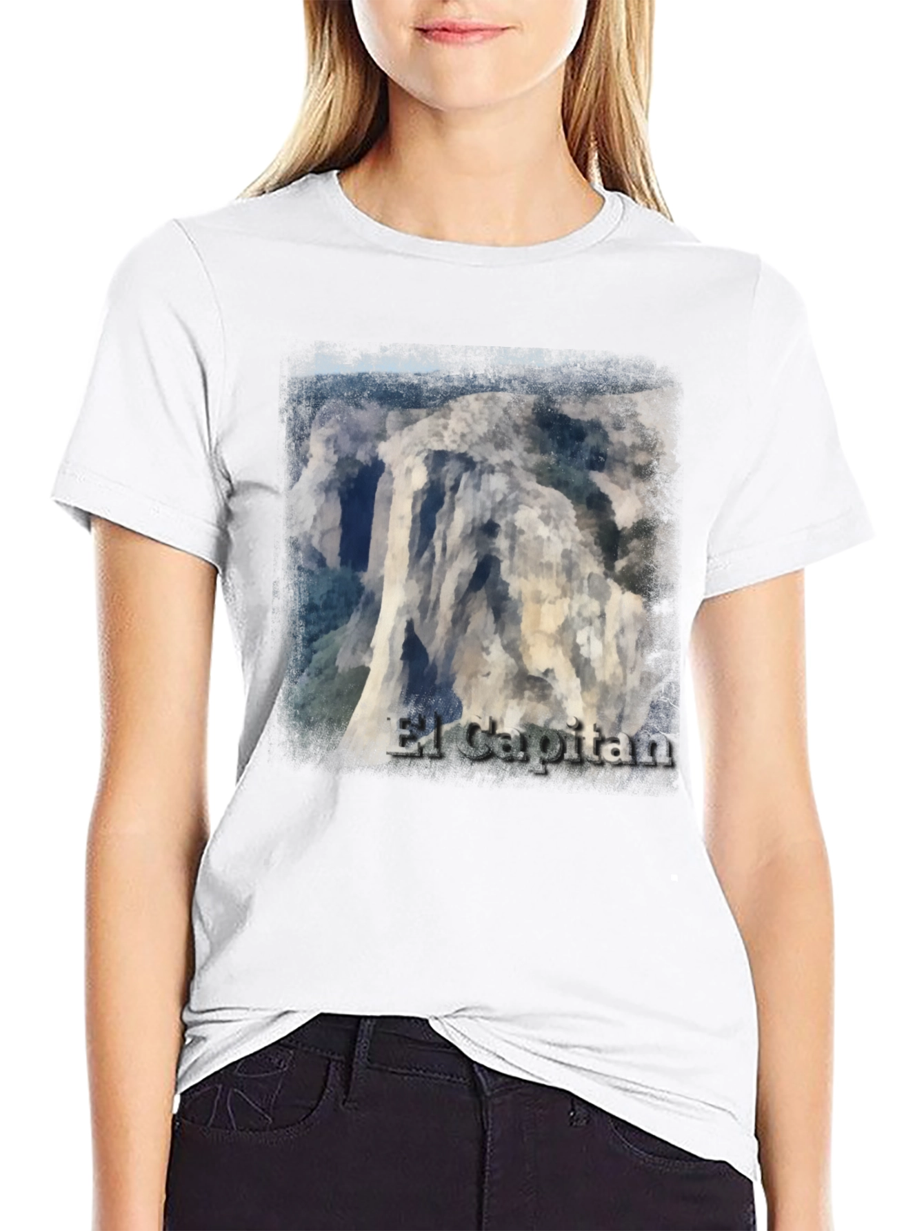 El Capitan Graphic Tee - Black Cotton T-Shirt