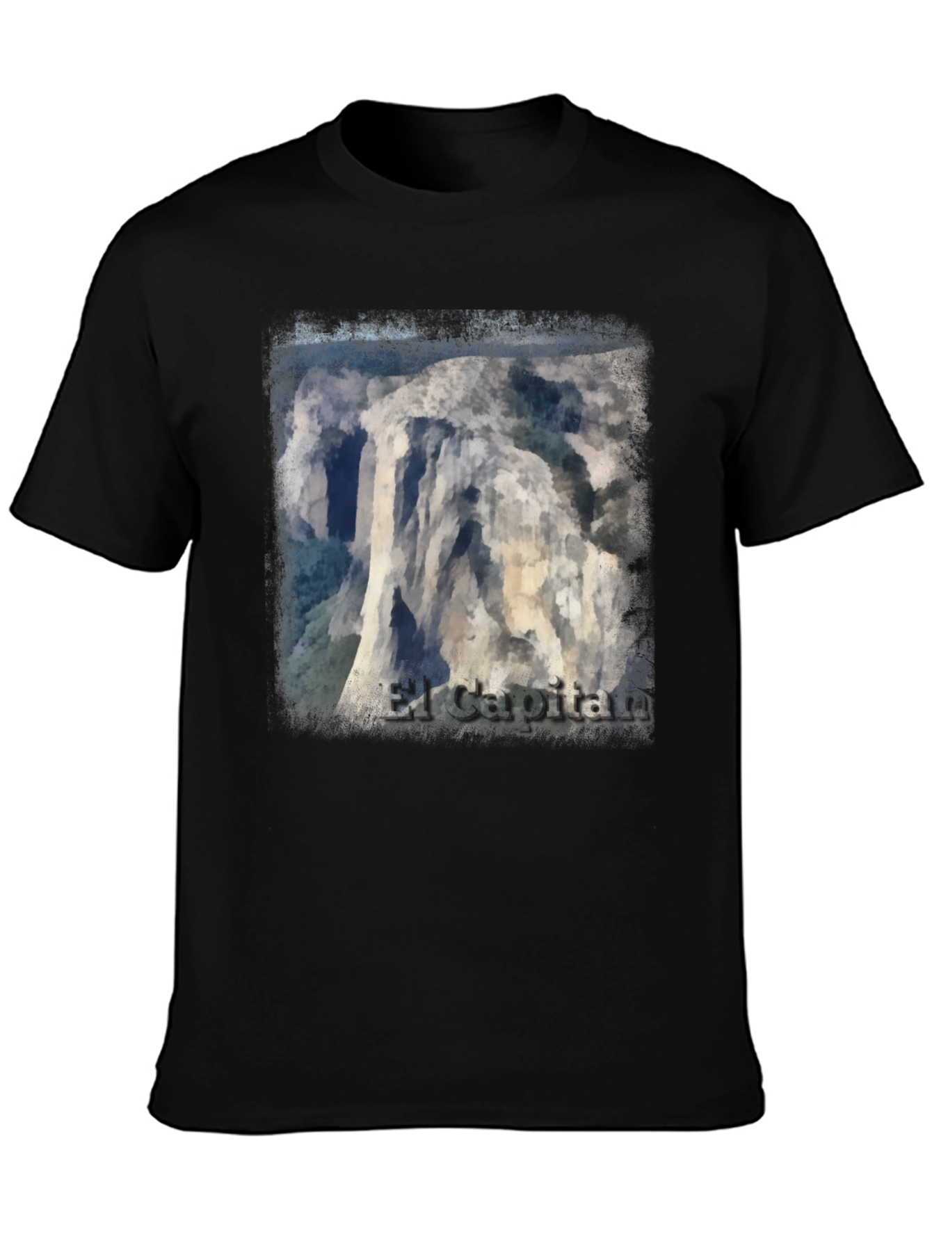 El Capitan Graphic Tee - Black Cotton T-Shirt