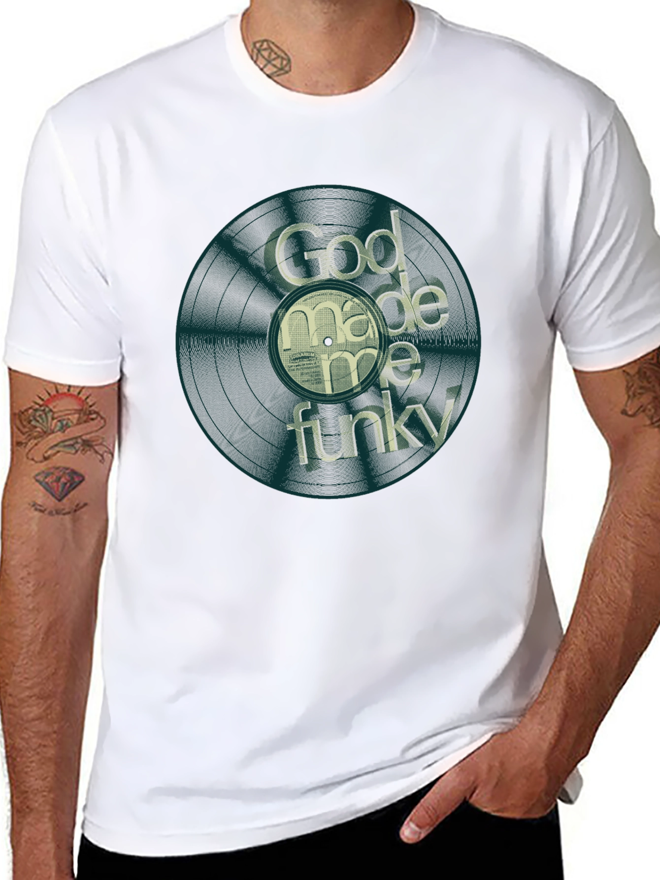 God Made Me Funky Graphic Tee