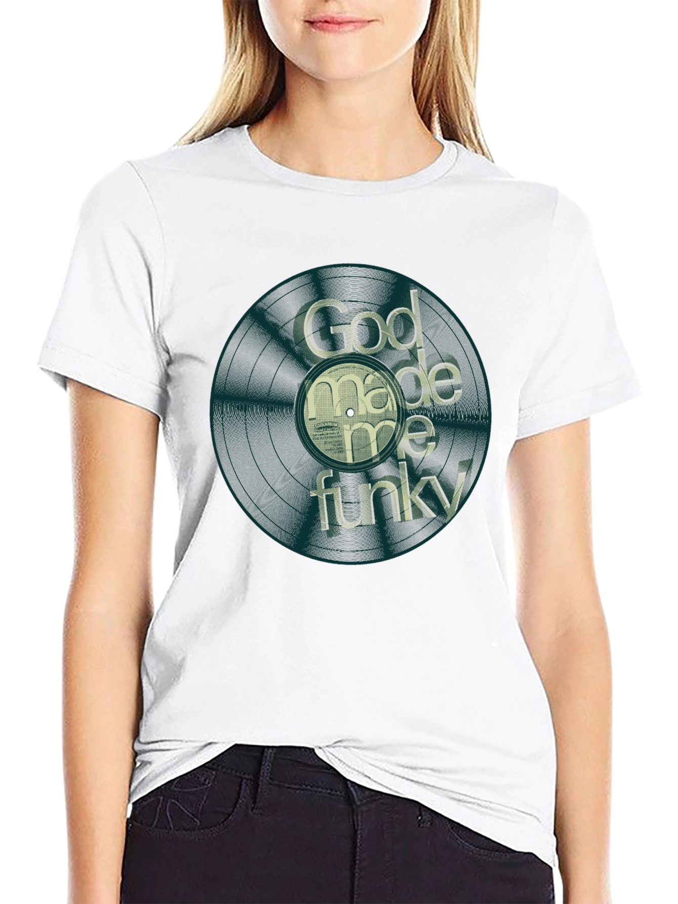 God Made Me Funky Graphic Tee