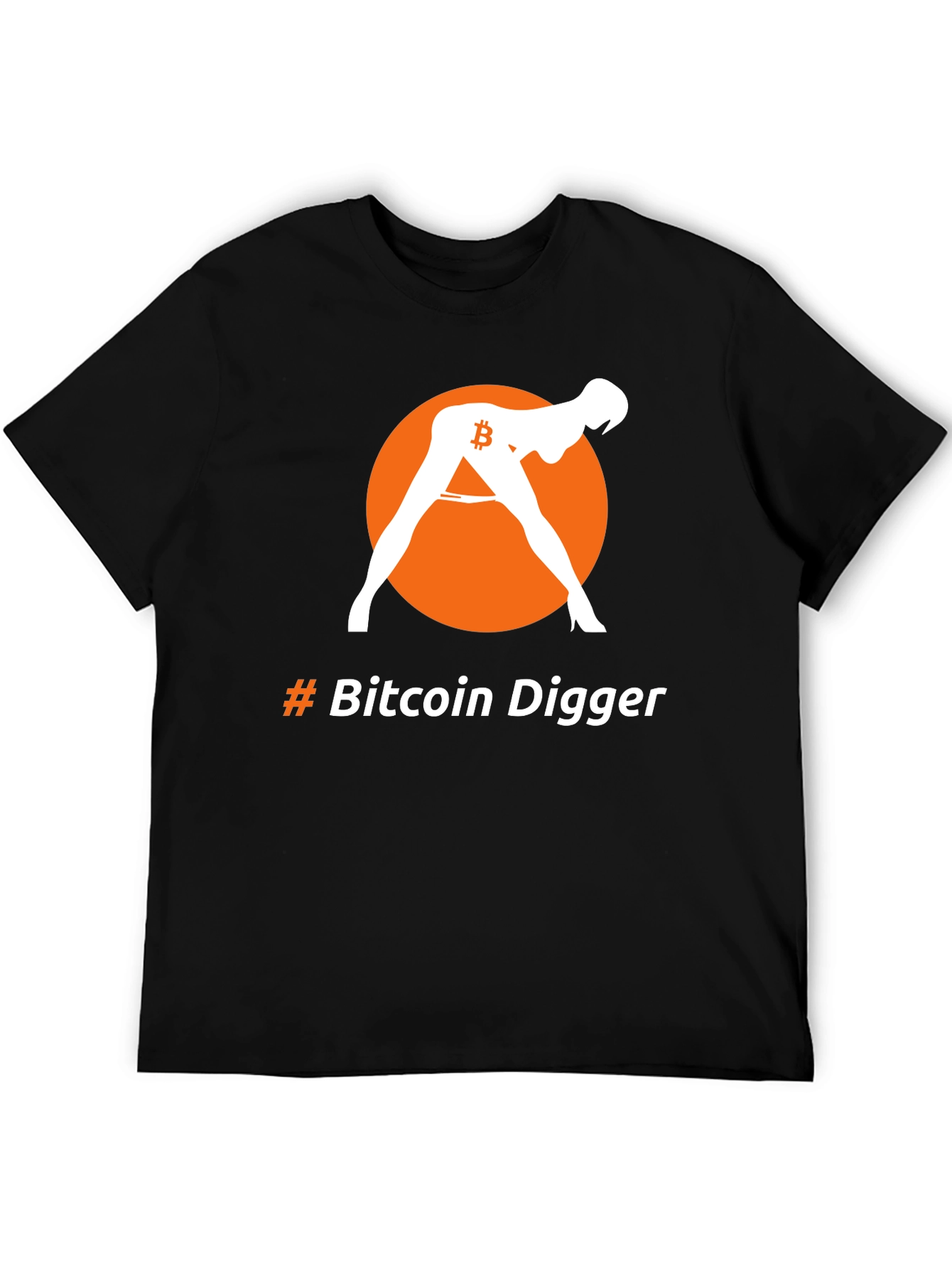 Bitcoin Digger Graphic Tee - Crypto Humor T-Shirt