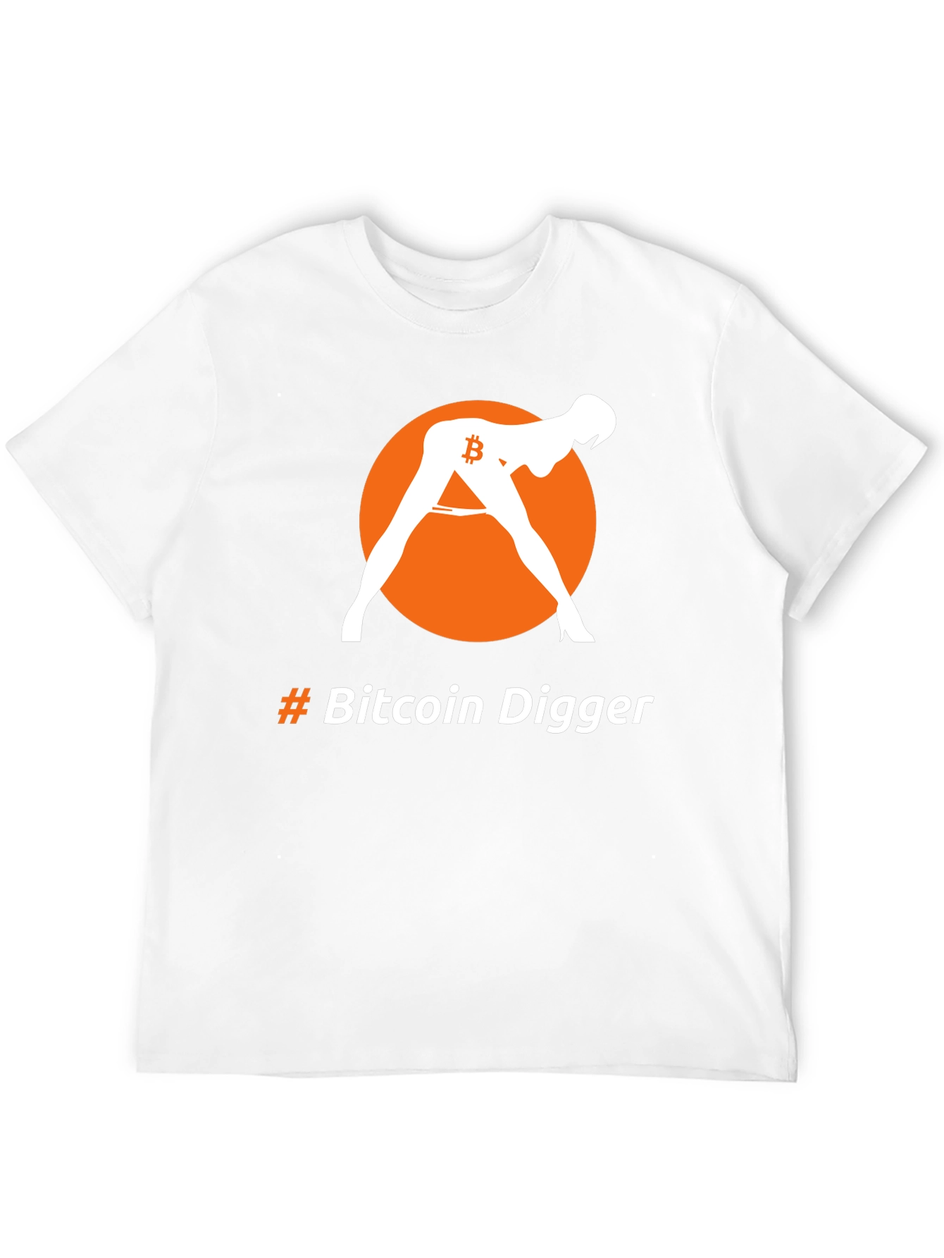 Bitcoin Digger Graphic Tee - Crypto Humor T-Shirt