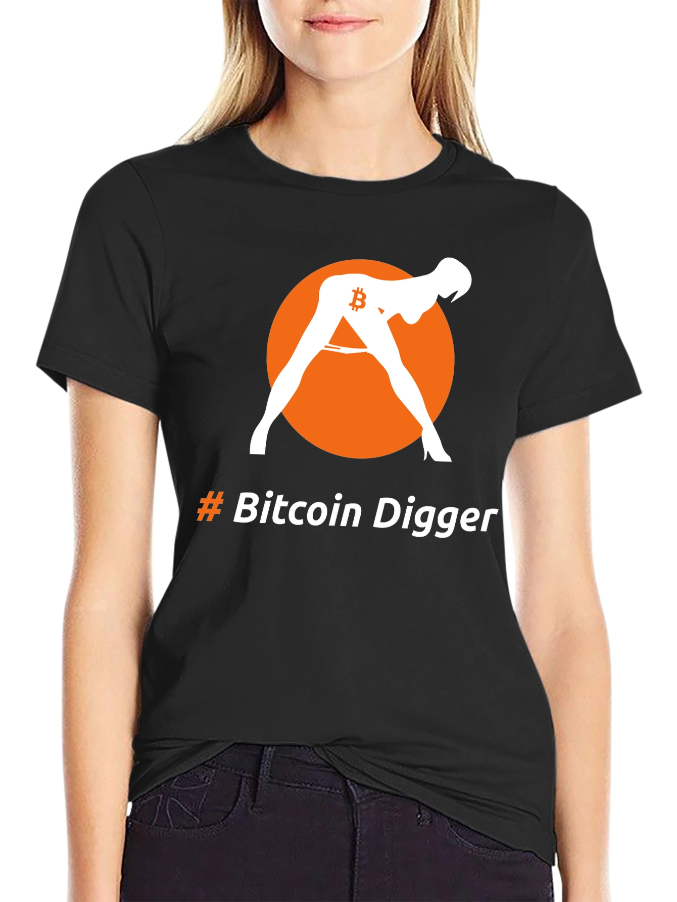 Bitcoin Digger Graphic Tee - Crypto Humor T-Shirt