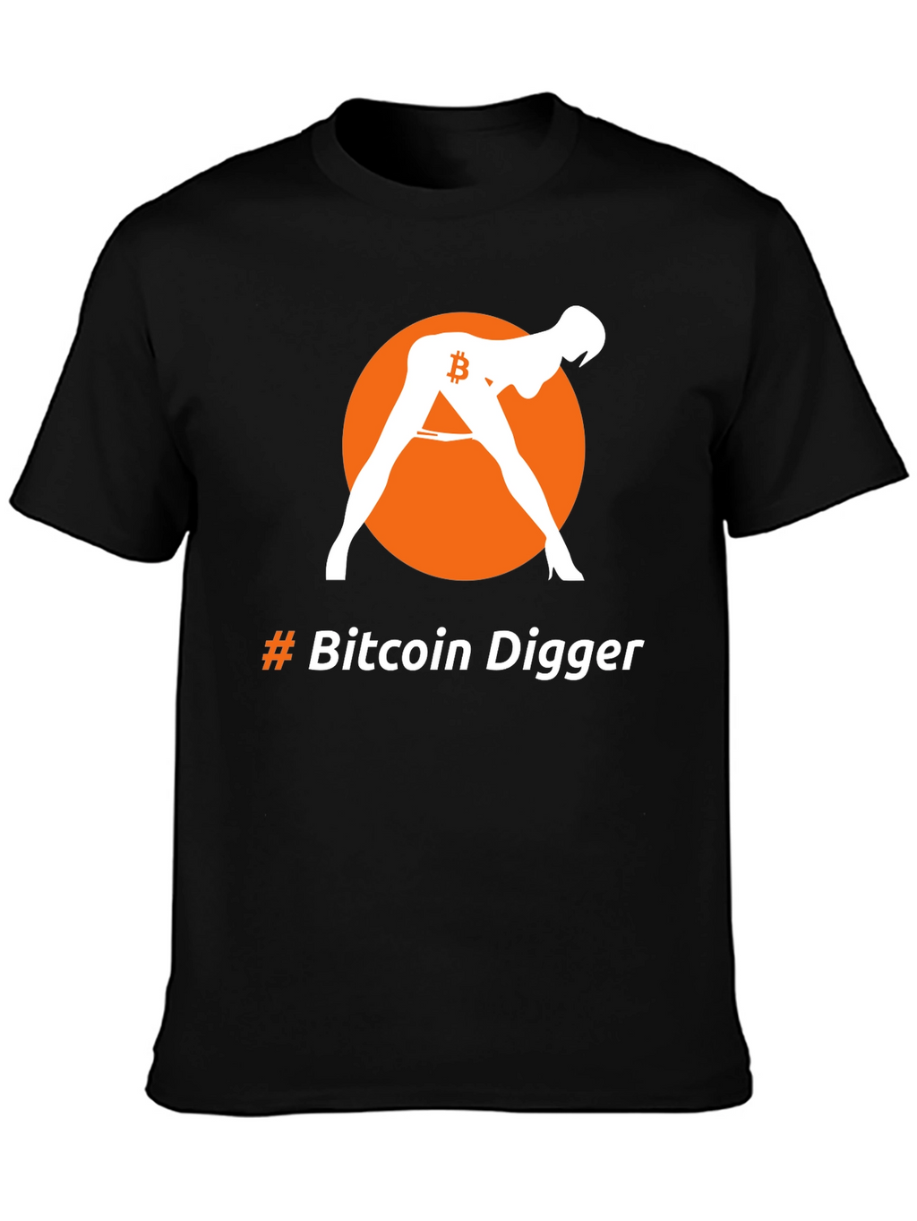 Bitcoin Digger Graphic Tee - Crypto Humor T-Shirt