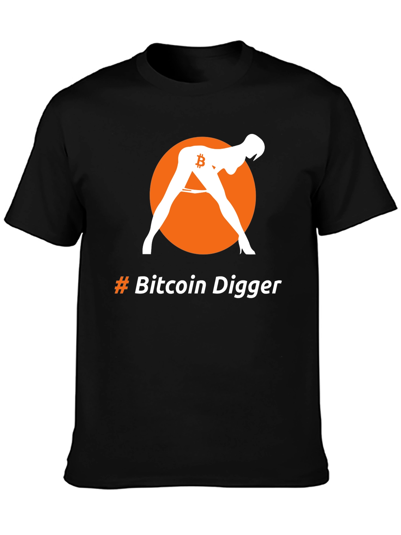 Bitcoin Digger Graphic Tee - Crypto Humor T-Shirt