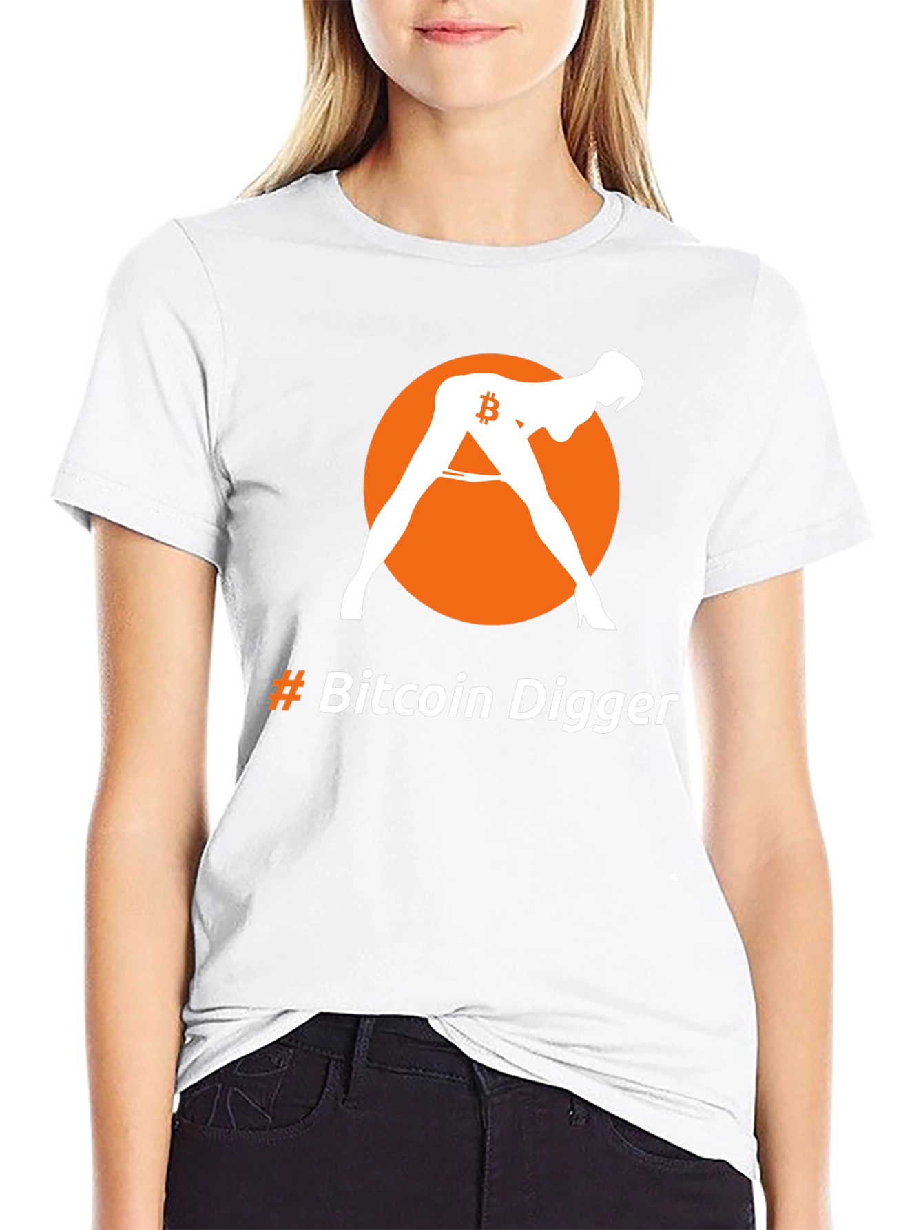 Bitcoin Digger Graphic Tee - Crypto Humor T-Shirt