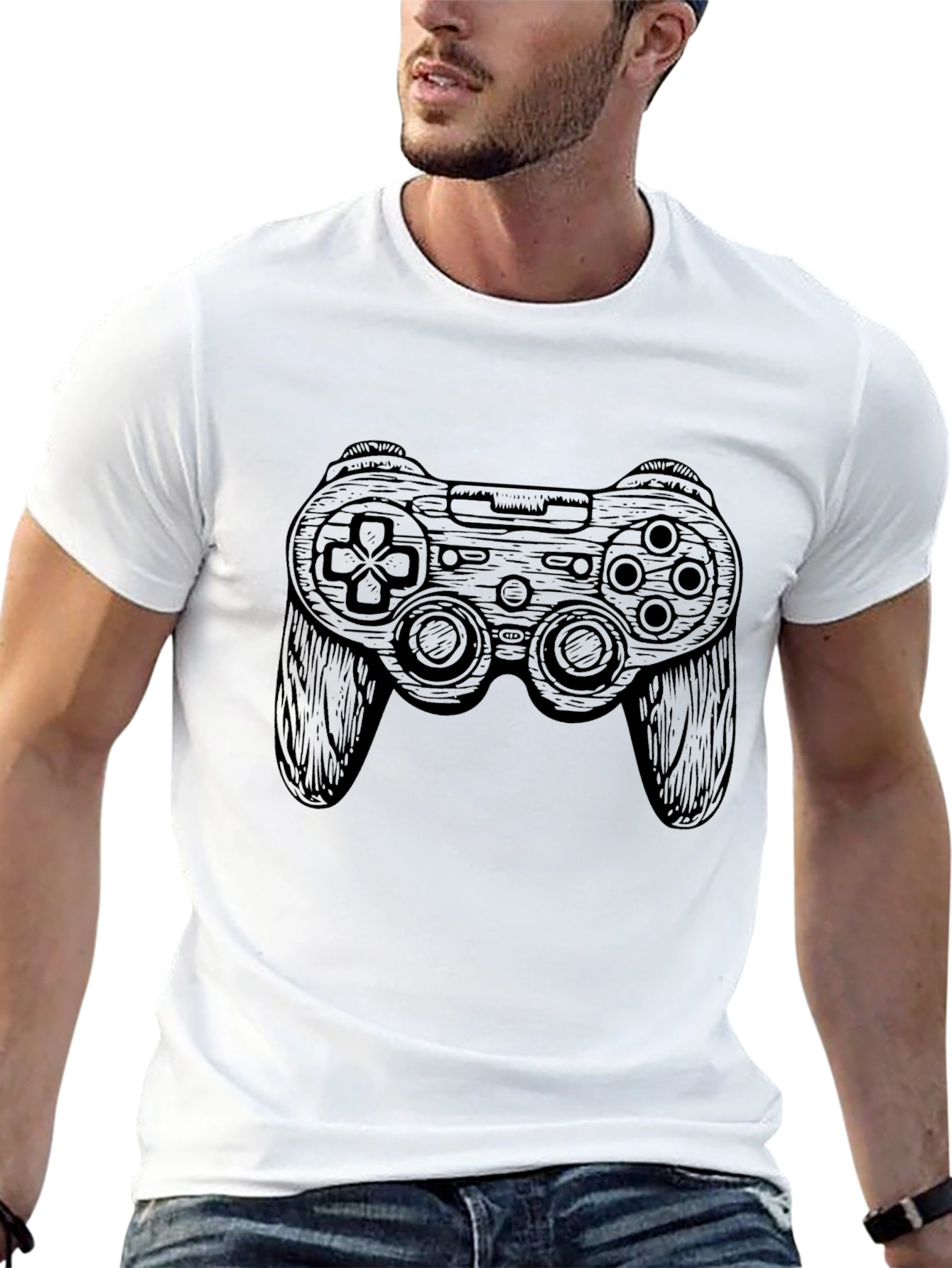 Gaming Controller Graphic Tee - Black
