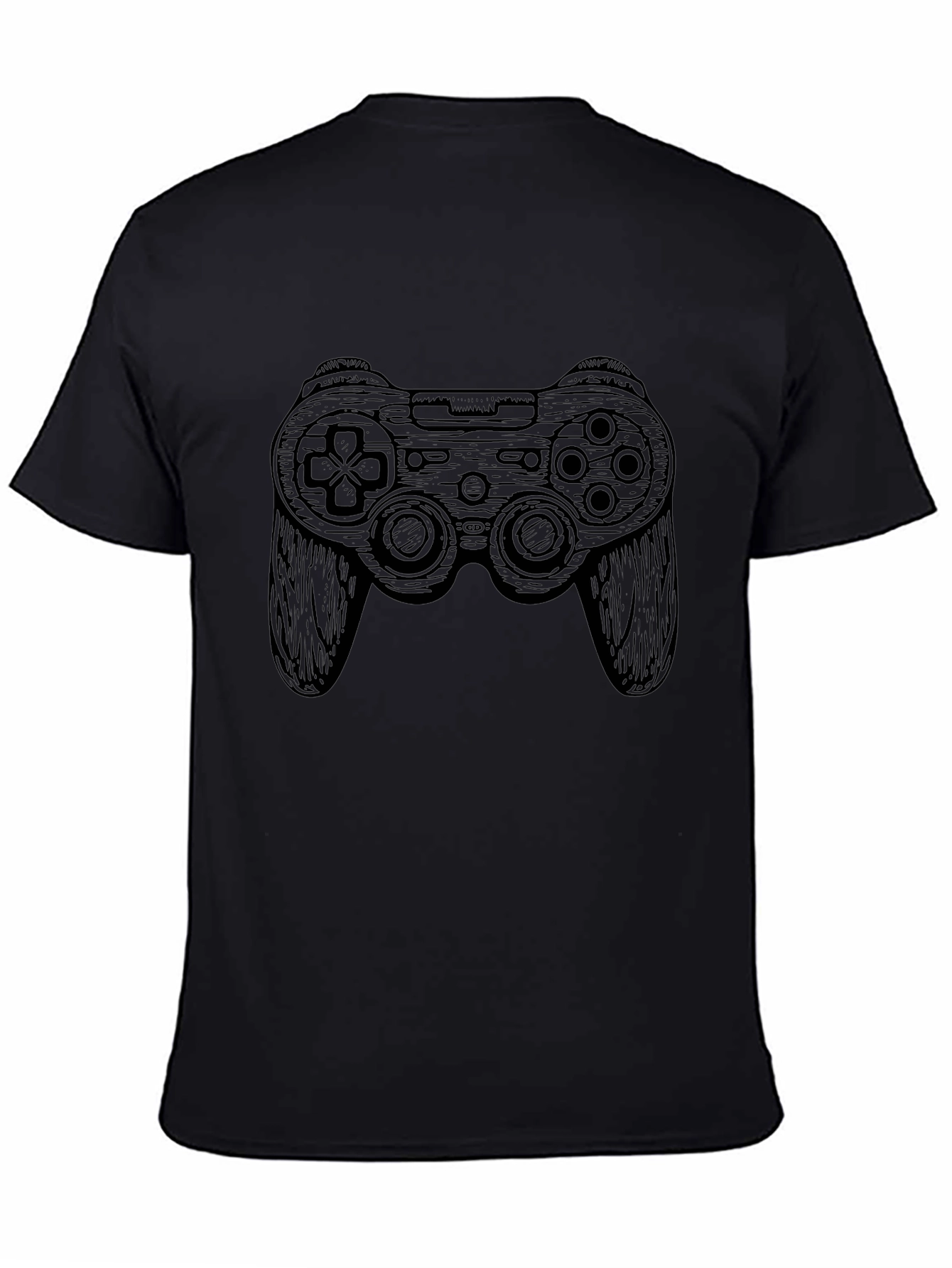 Gaming Controller Graphic Tee - Black