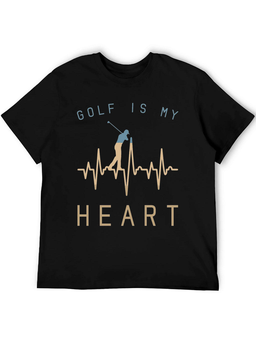 Golf Is My Heart T-Shirt - Golfer Tee