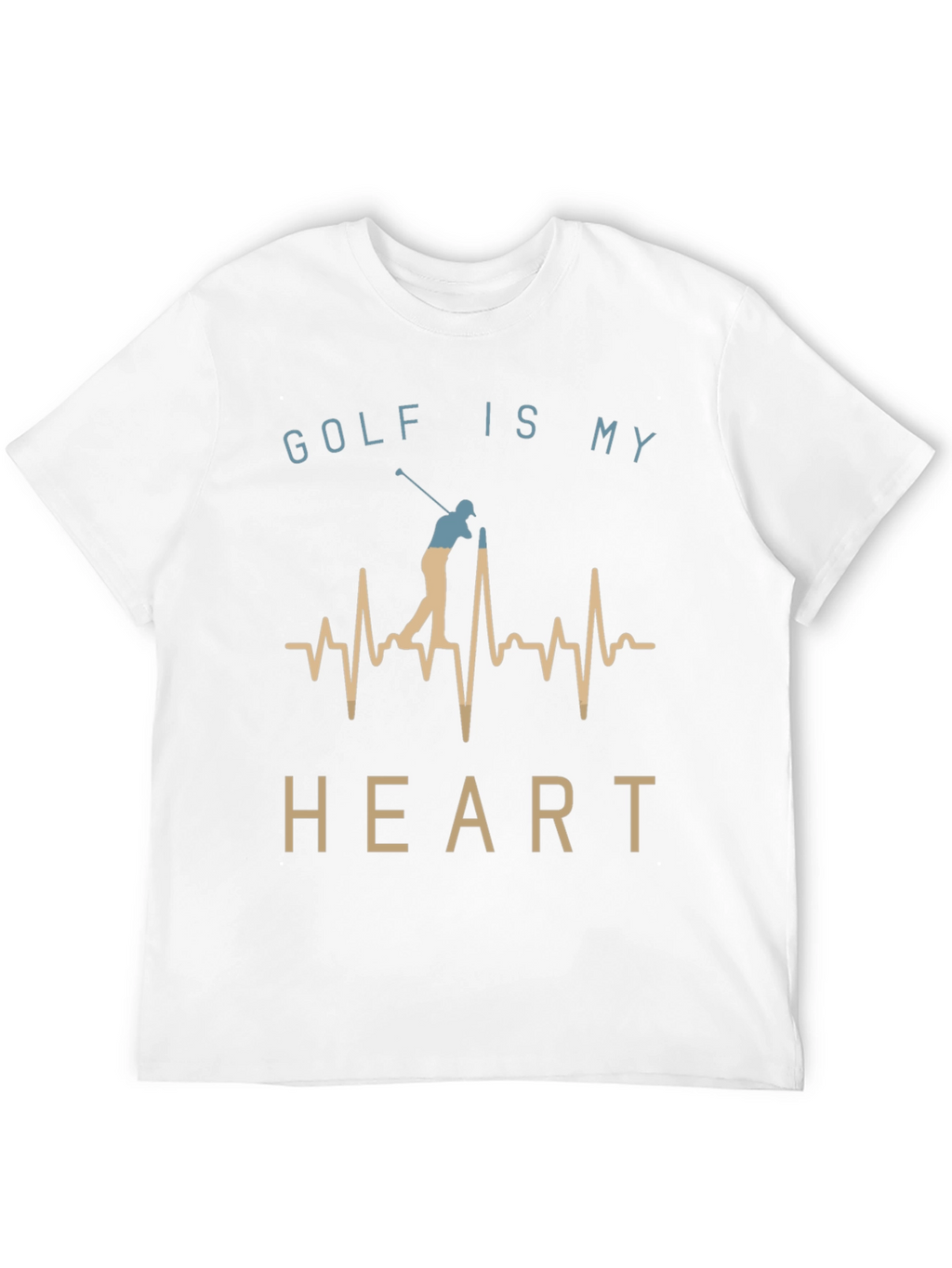 Golf Is My Heart T-Shirt - Golfer Tee