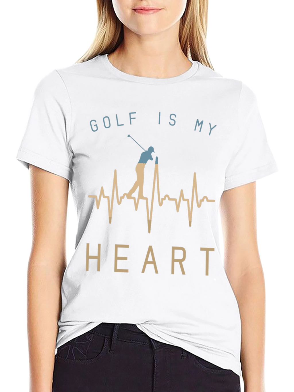Golf Is My Heart T-Shirt - Golfer Tee