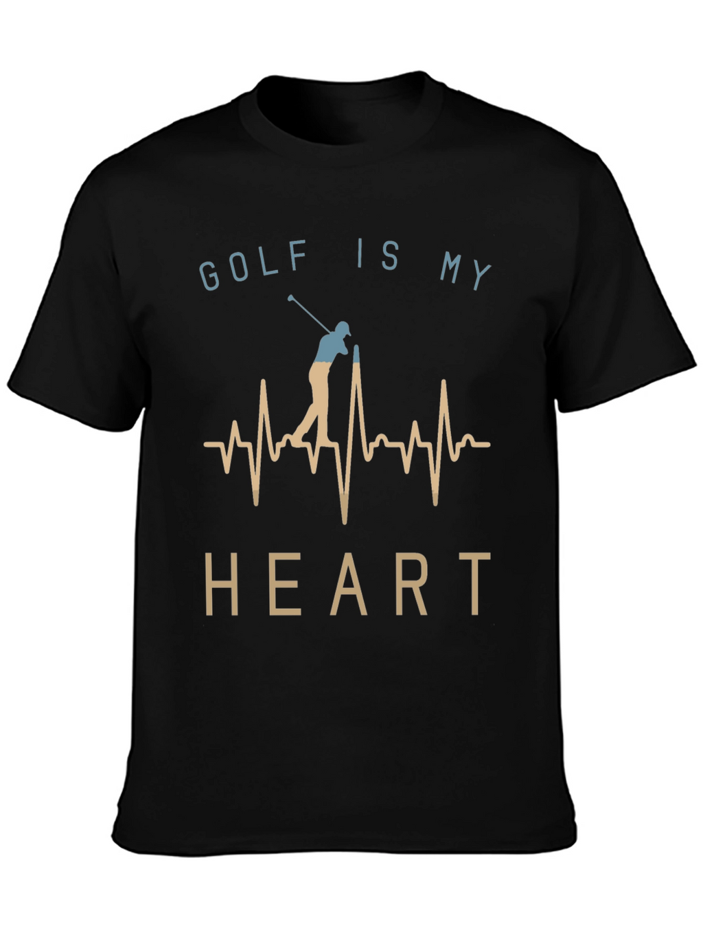 Golf Is My Heart T-Shirt - Golfer Tee