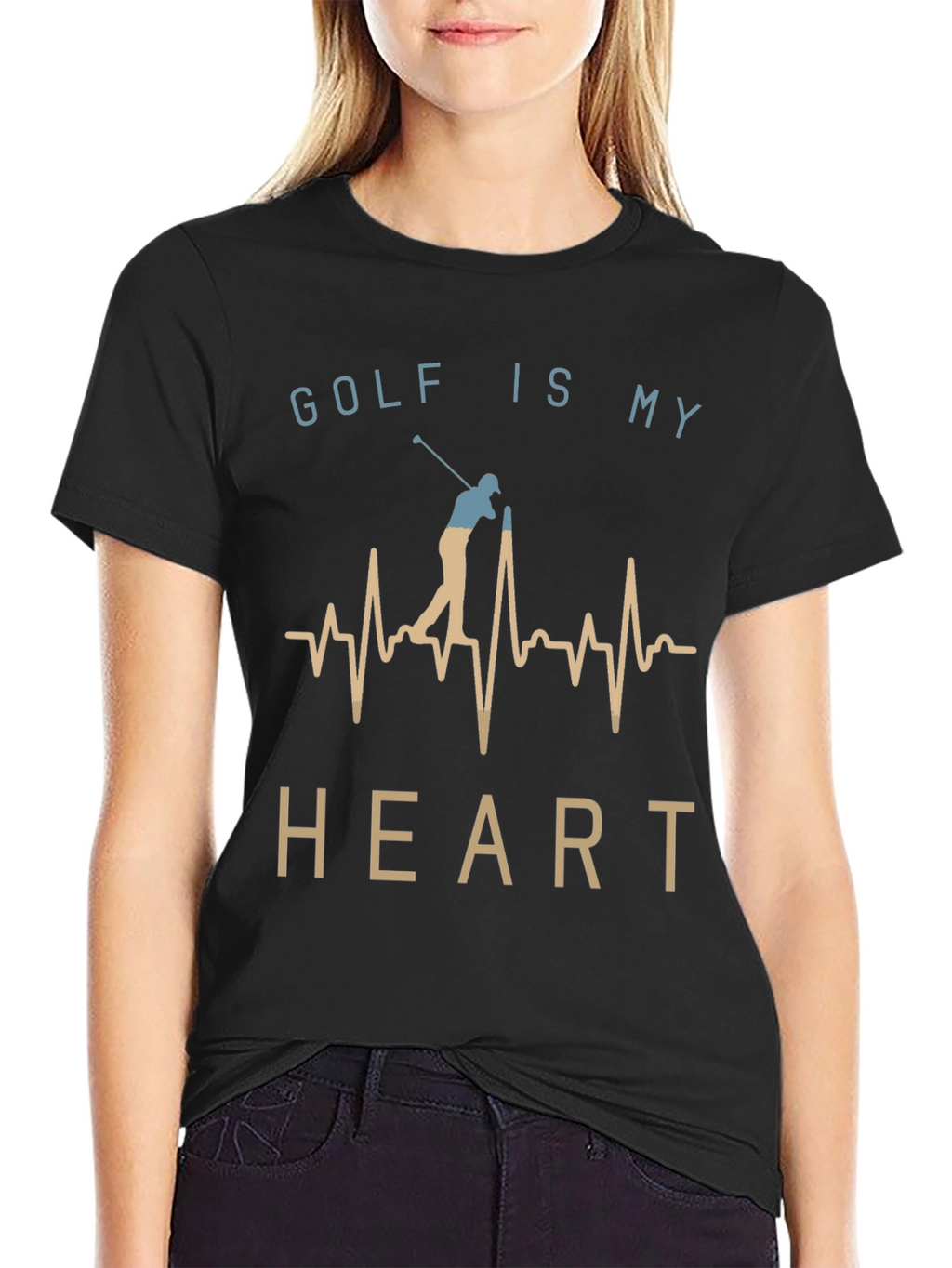 Golf Is My Heart T-Shirt - Golfer Tee