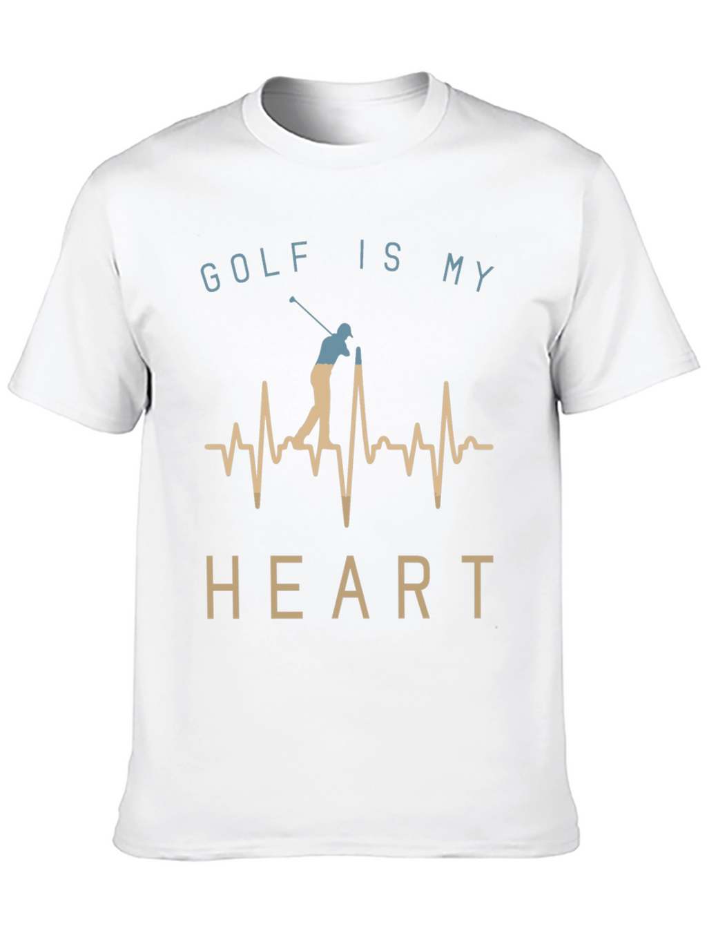 Golf Is My Heart T-Shirt - Golfer Tee