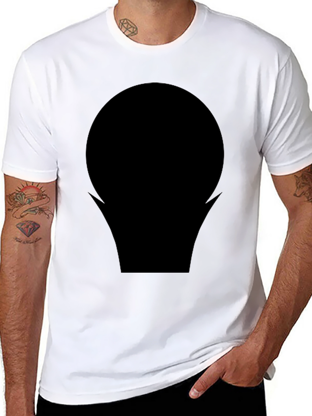 Modern Black Graphic Tee - Bold Statement Shirt