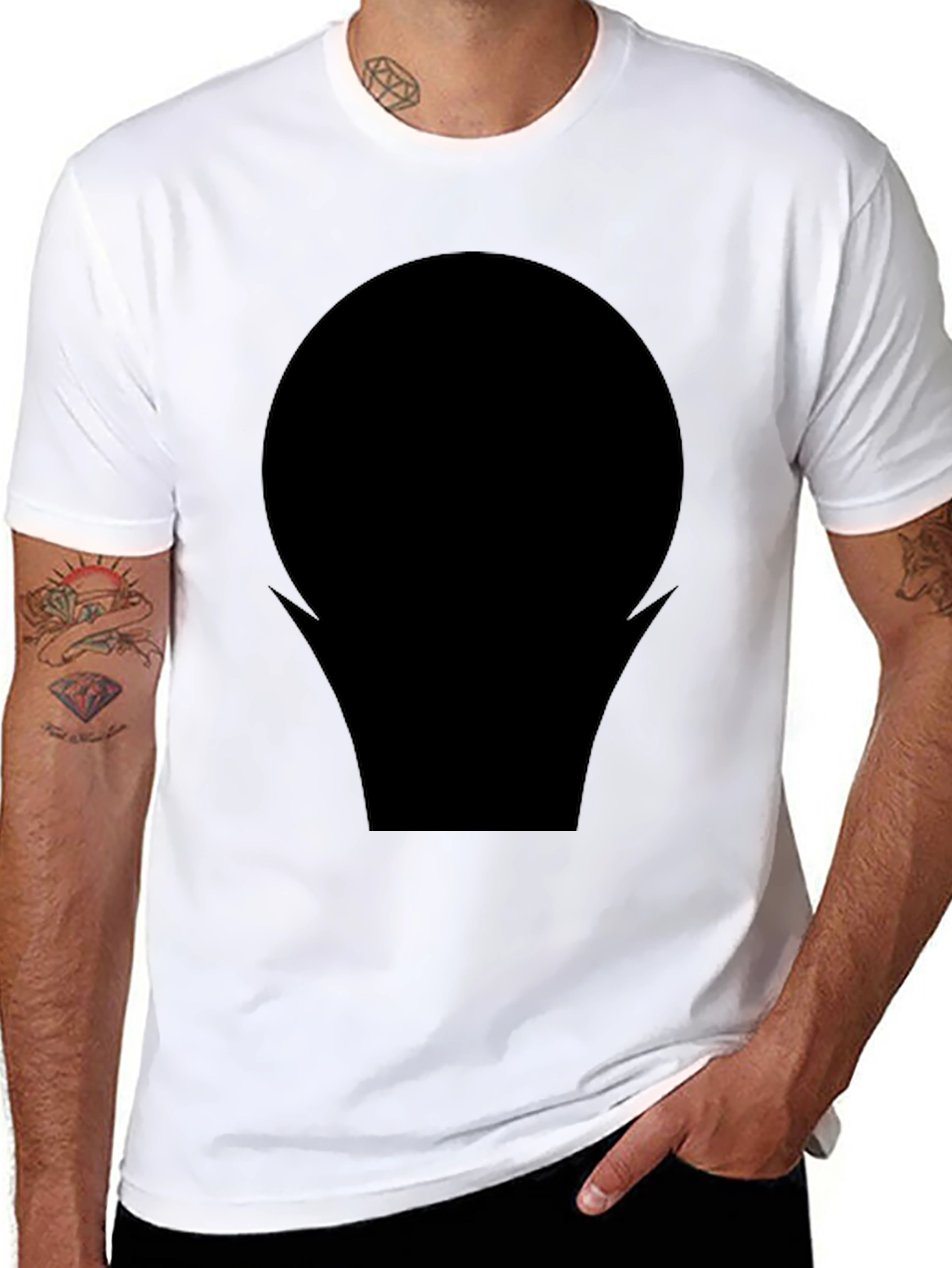 Modern Black Graphic Tee - Bold Statement Shirt