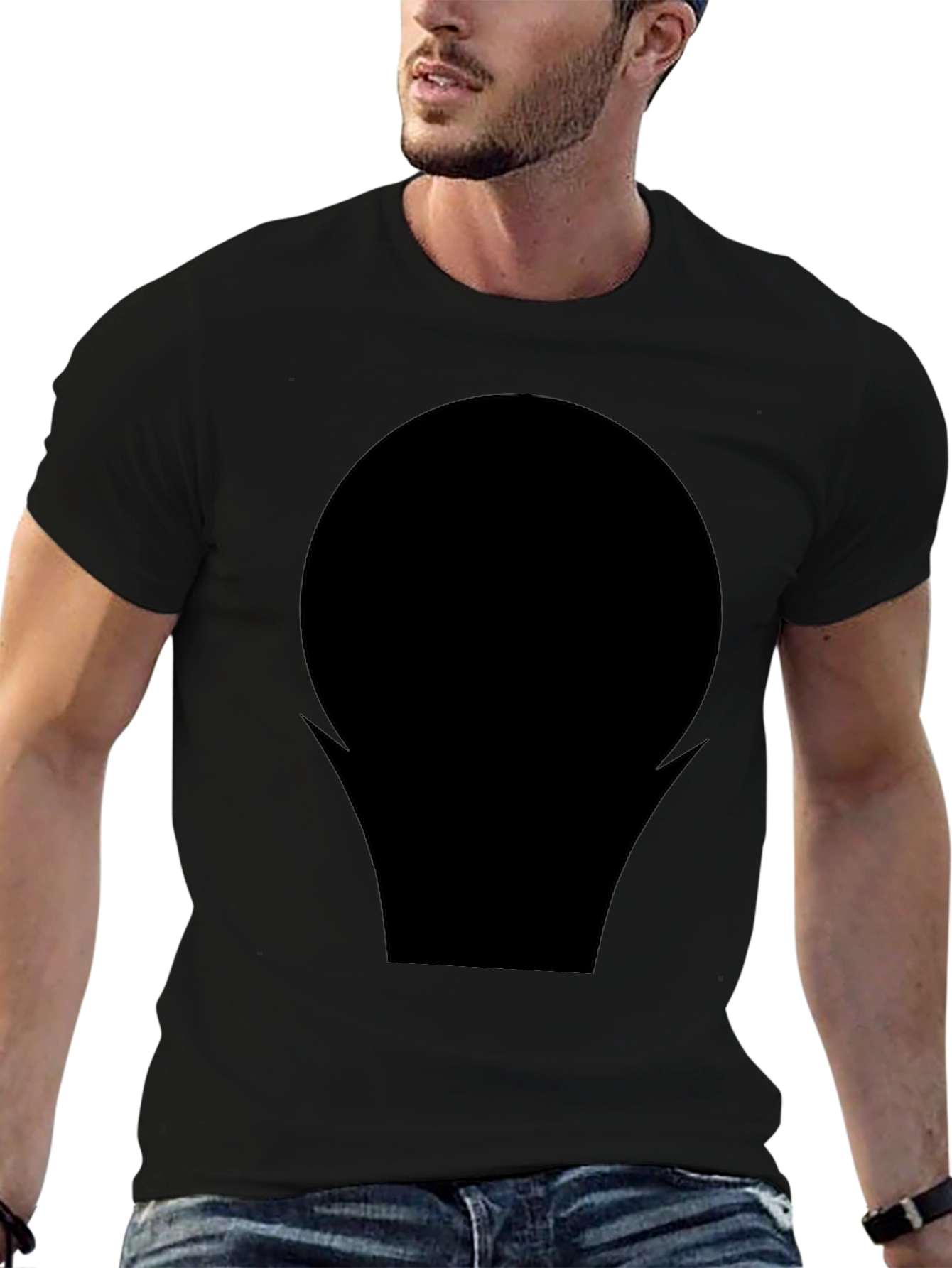Modern Black Graphic Tee - Bold Statement Shirt