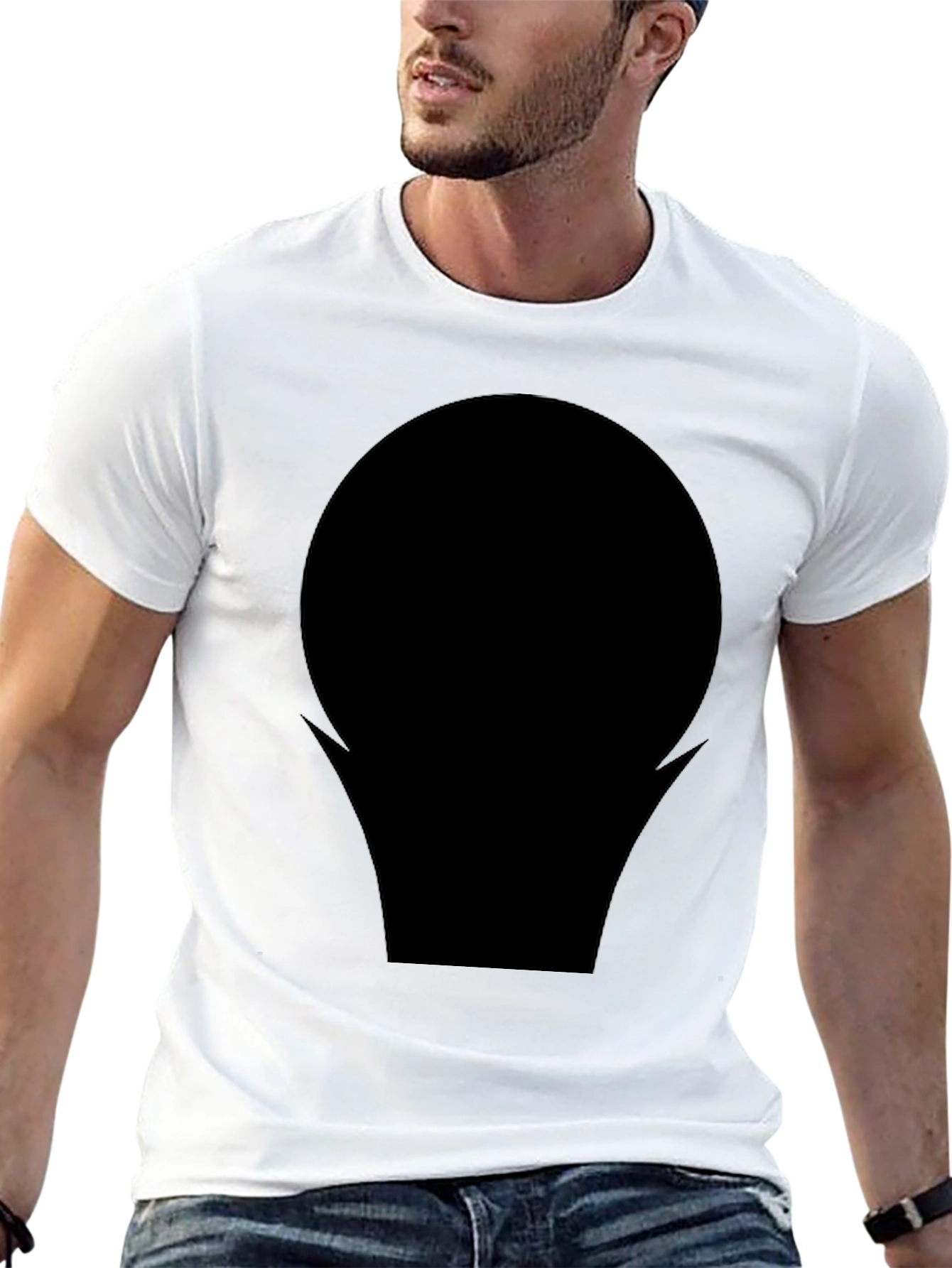 Modern Black Graphic Tee - Bold Statement Shirt