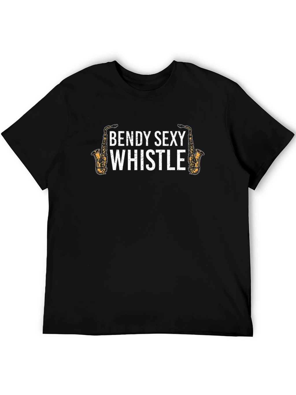 Bendy Sexy Whistle Graphic Tee - Black Cotton Shirt