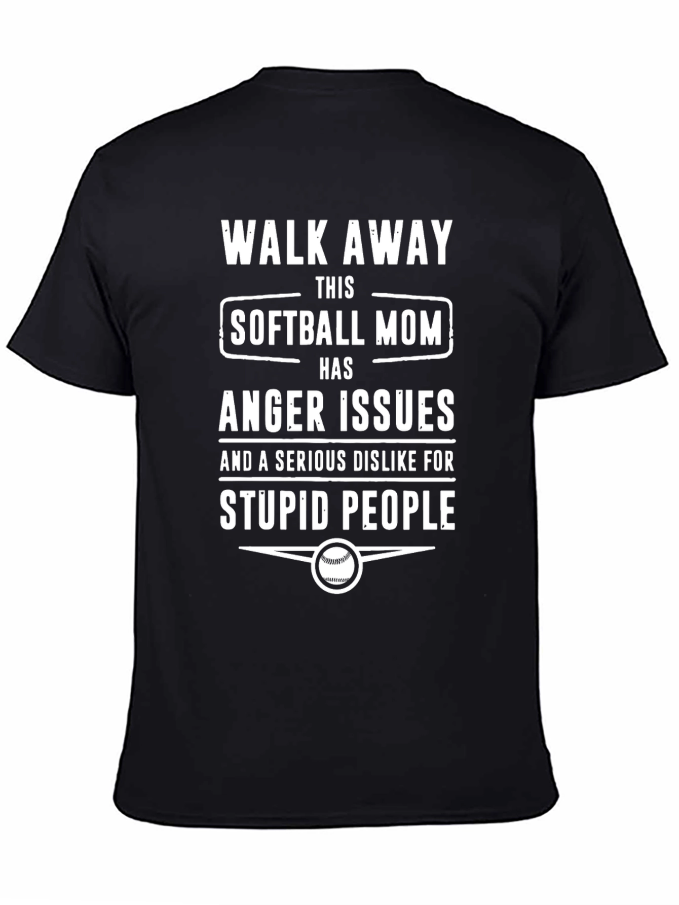 Softball Mom Anger Issues T-Shirt