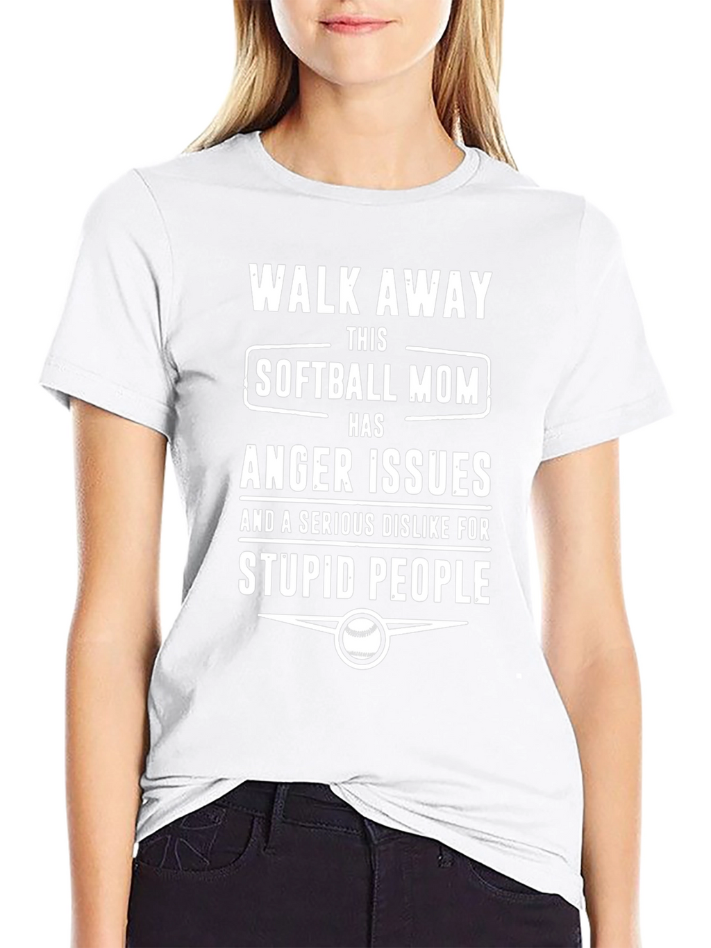 Softball Mom Anger Issues T-Shirt