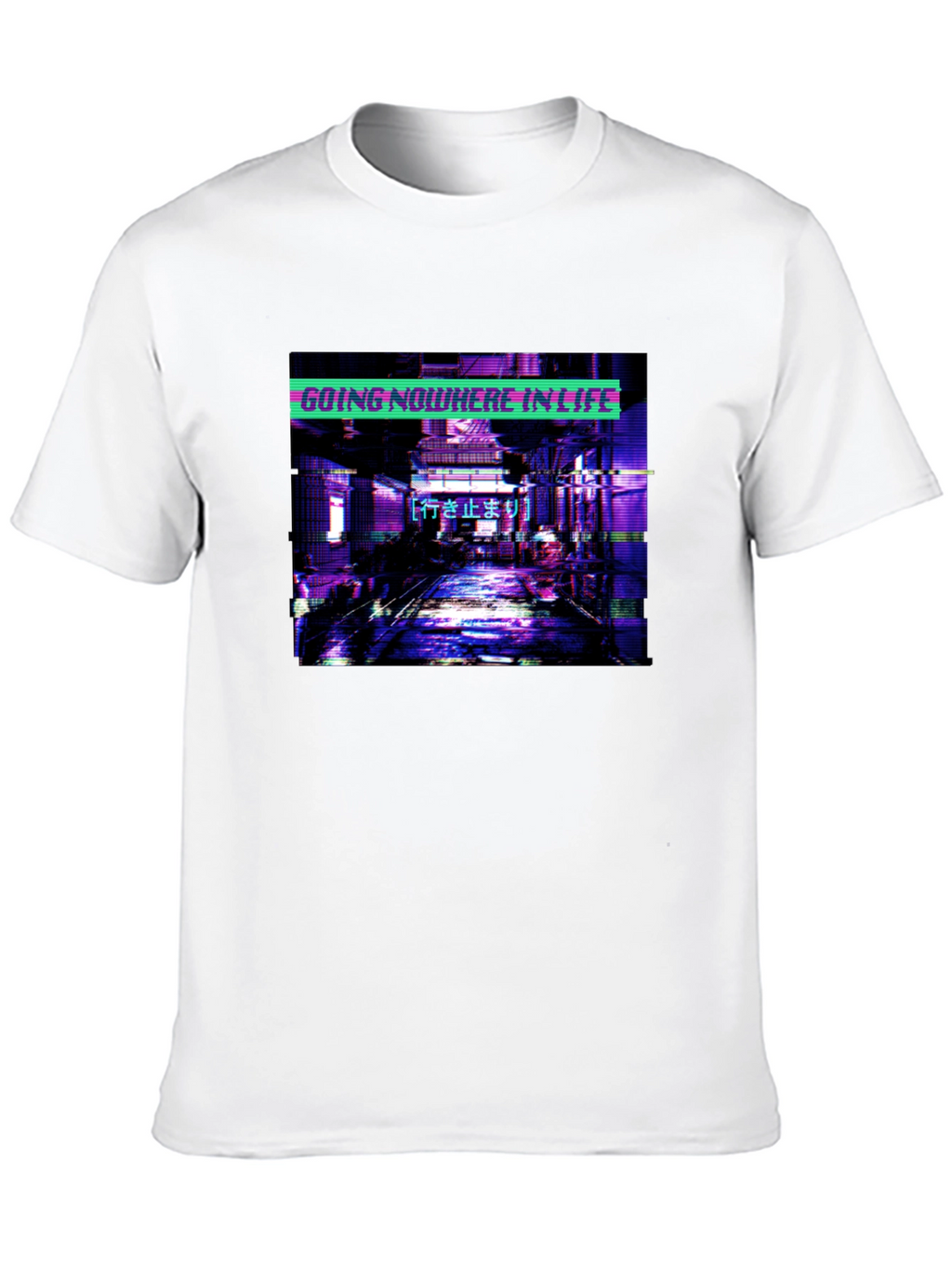 Going Nowhere In Life T-Shirt - Cyberpunk Aesthetic