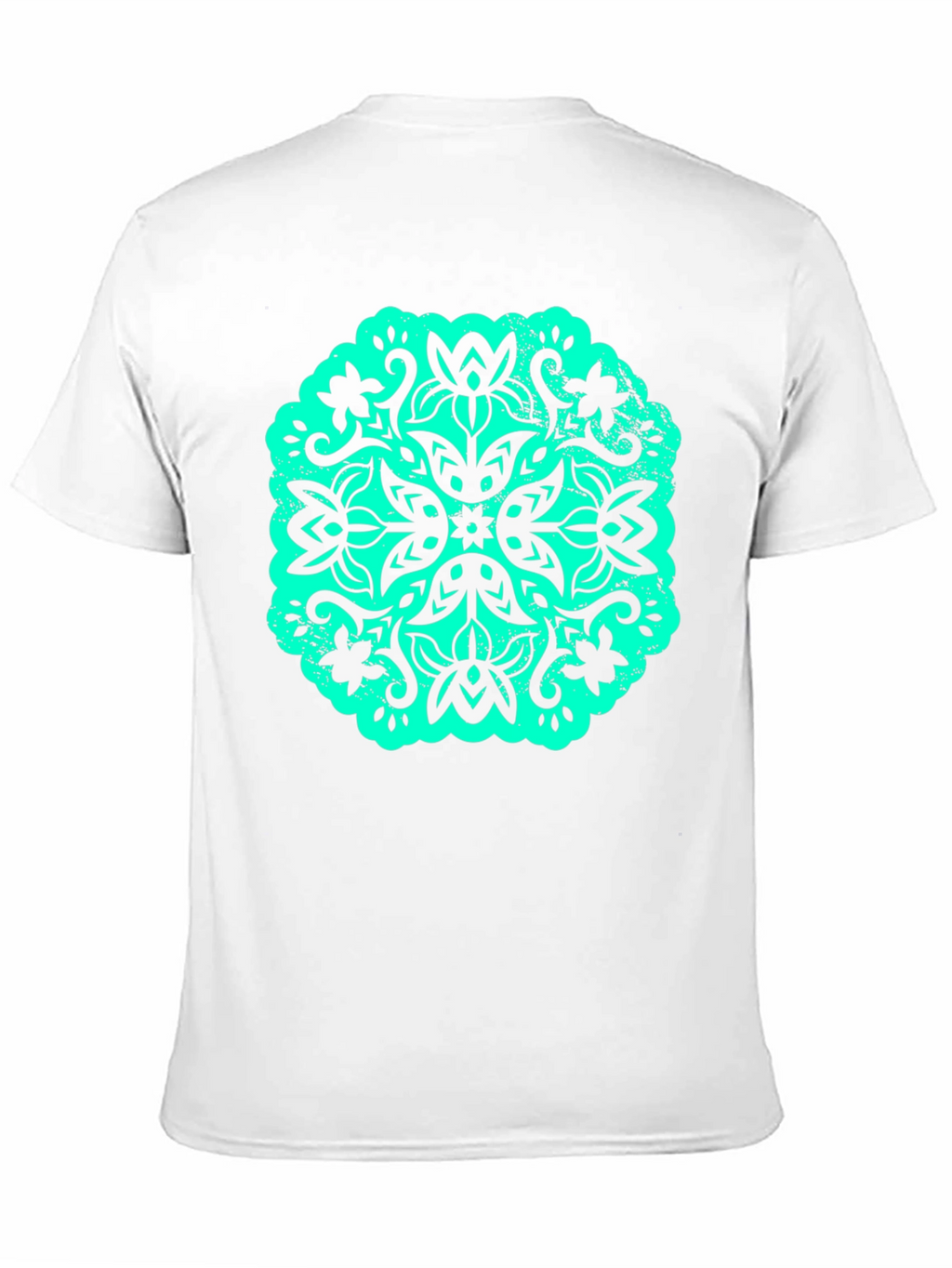 Floral Mandala Graphic Tee - Black