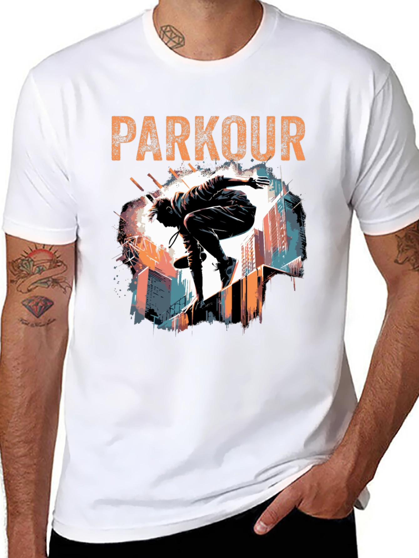 Parkour Graphic Tee - Urban Style
