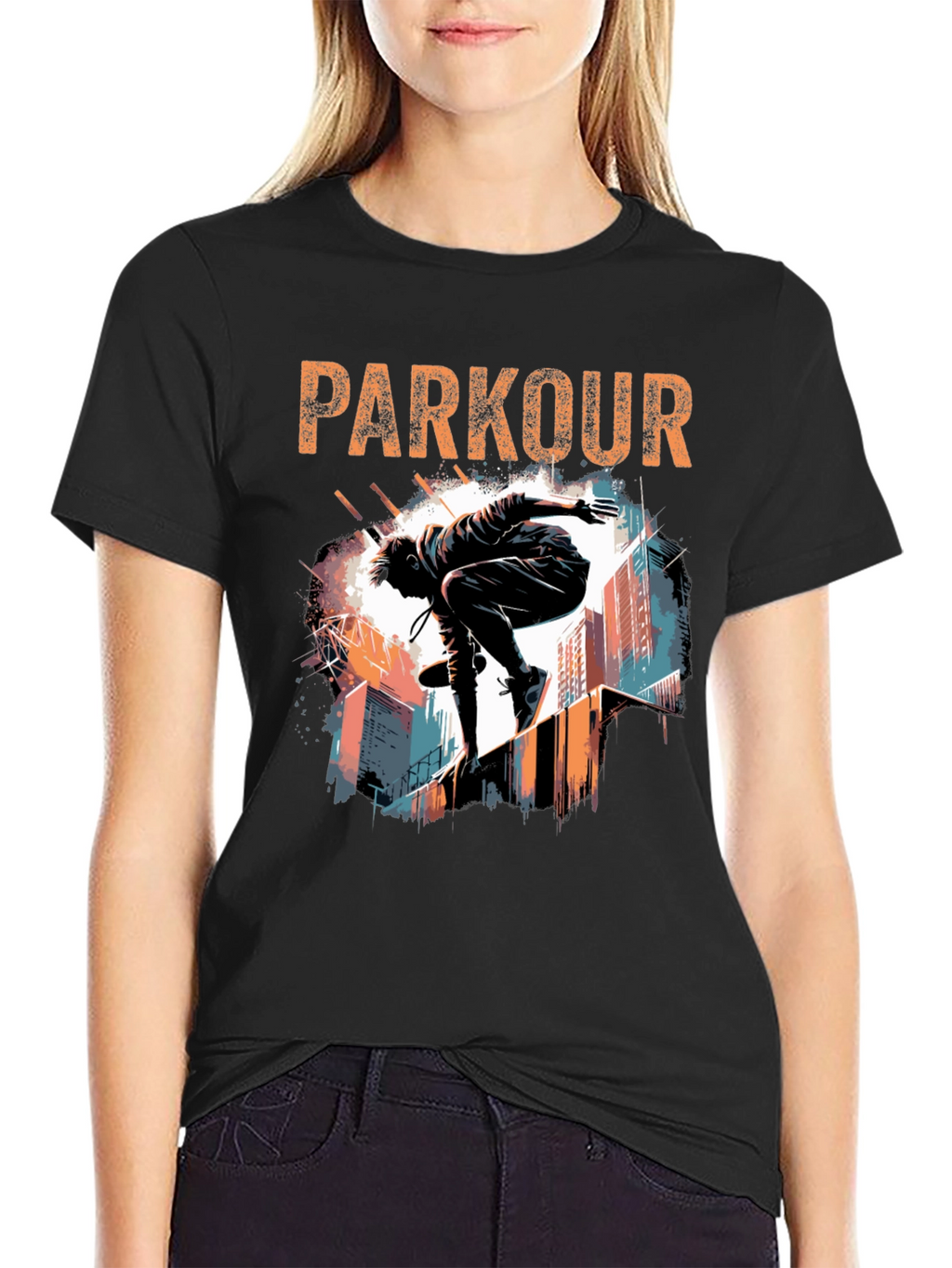 Parkour Graphic Tee - Urban Style