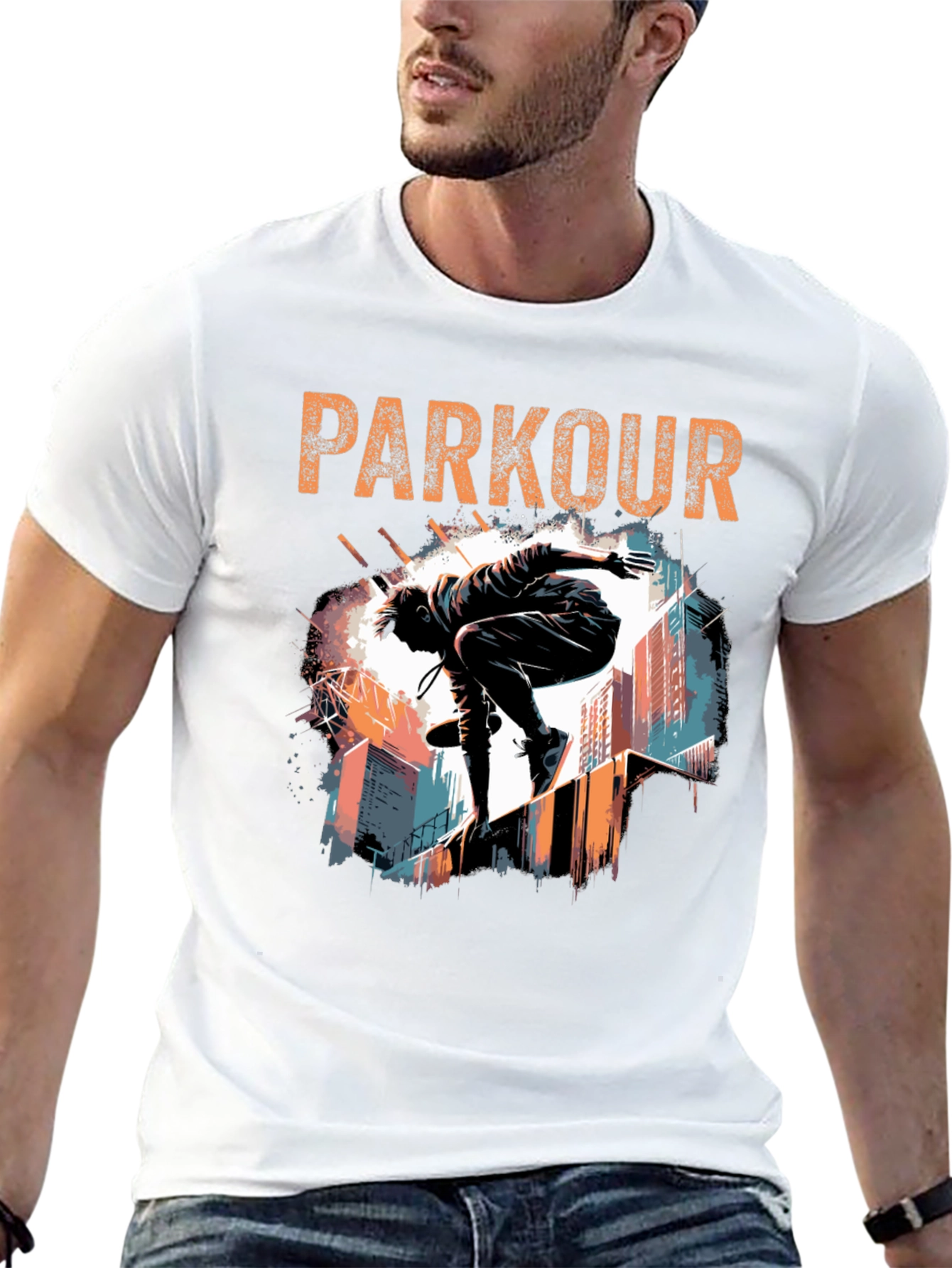 Parkour Graphic Tee - Urban Style