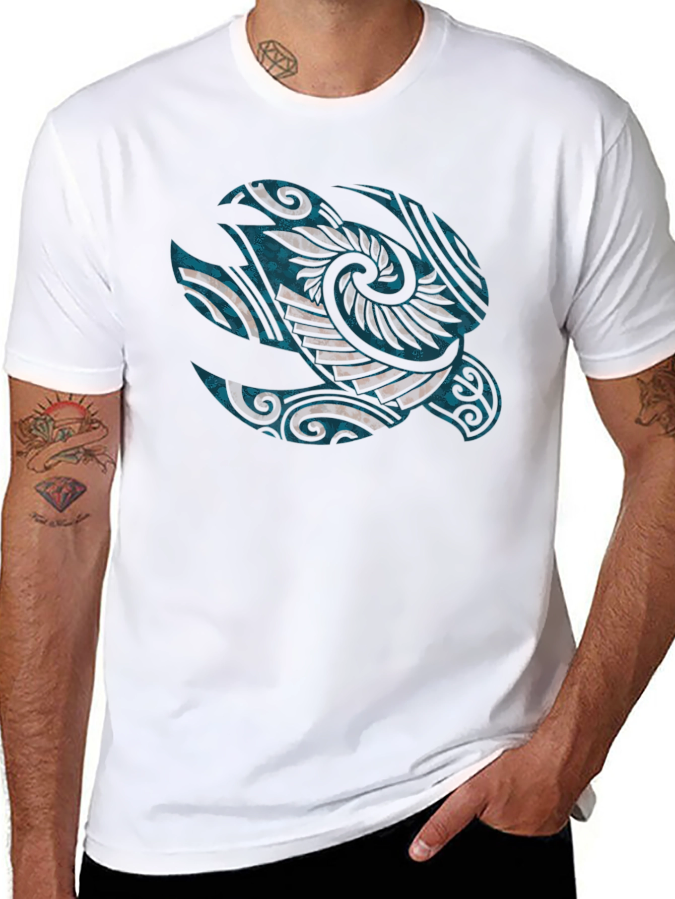 Tribal Turtle Graphic Tee