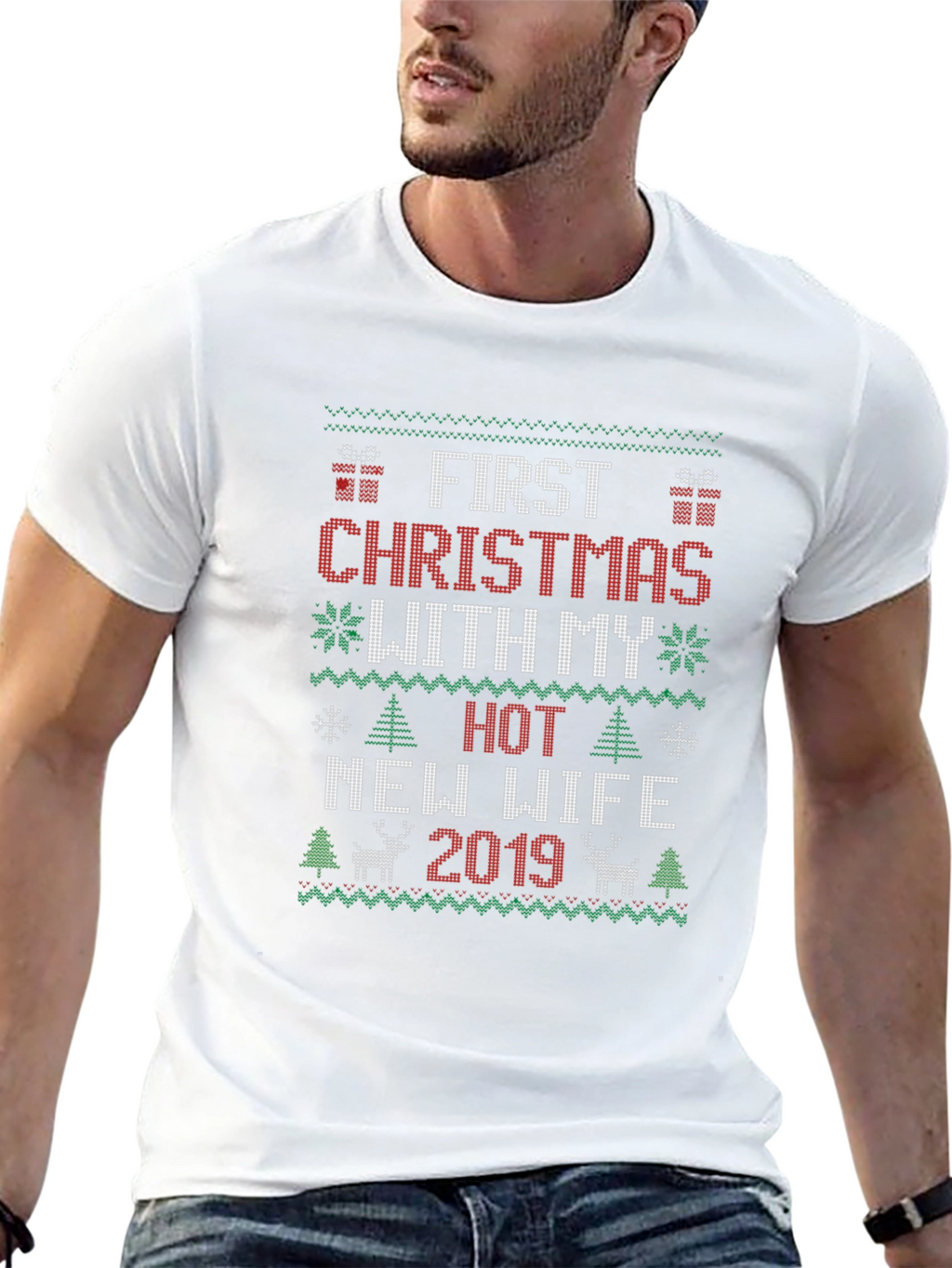 First Christmas With My Hot New Wife 2019 T-Shirt