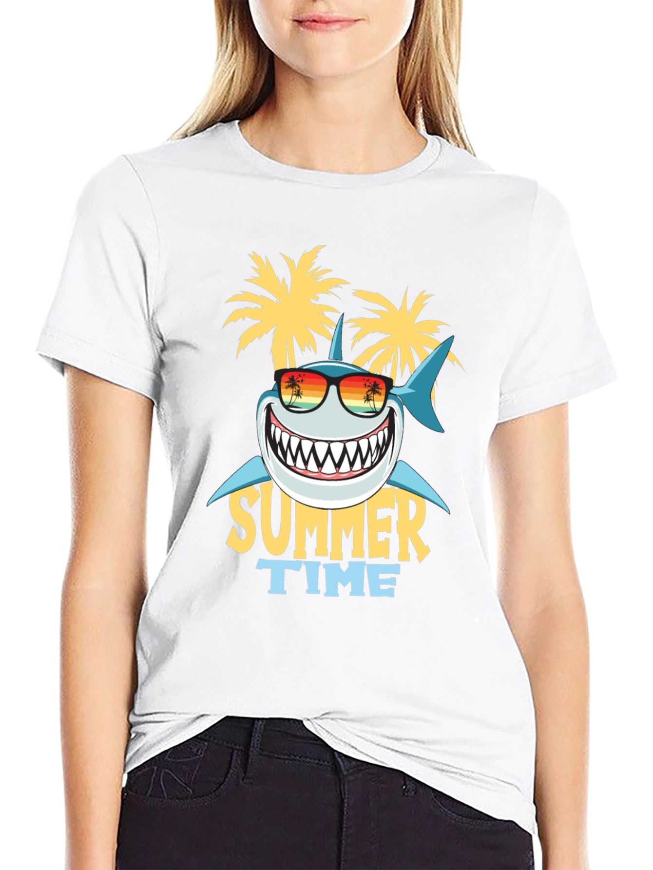 Summer Time Shark Graphic Tee