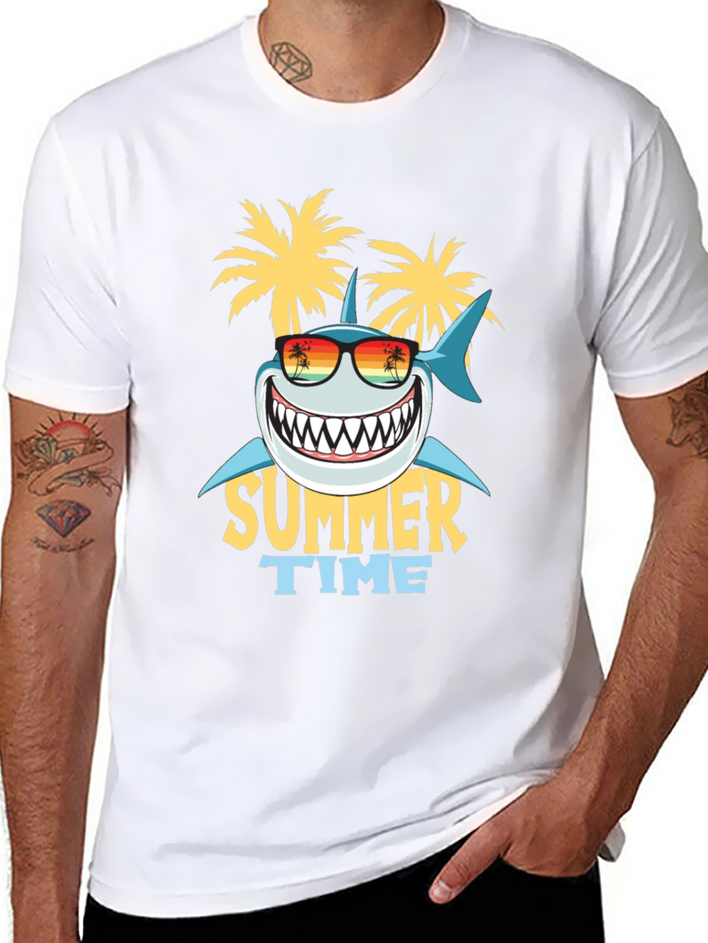 Summer Time Shark Graphic Tee