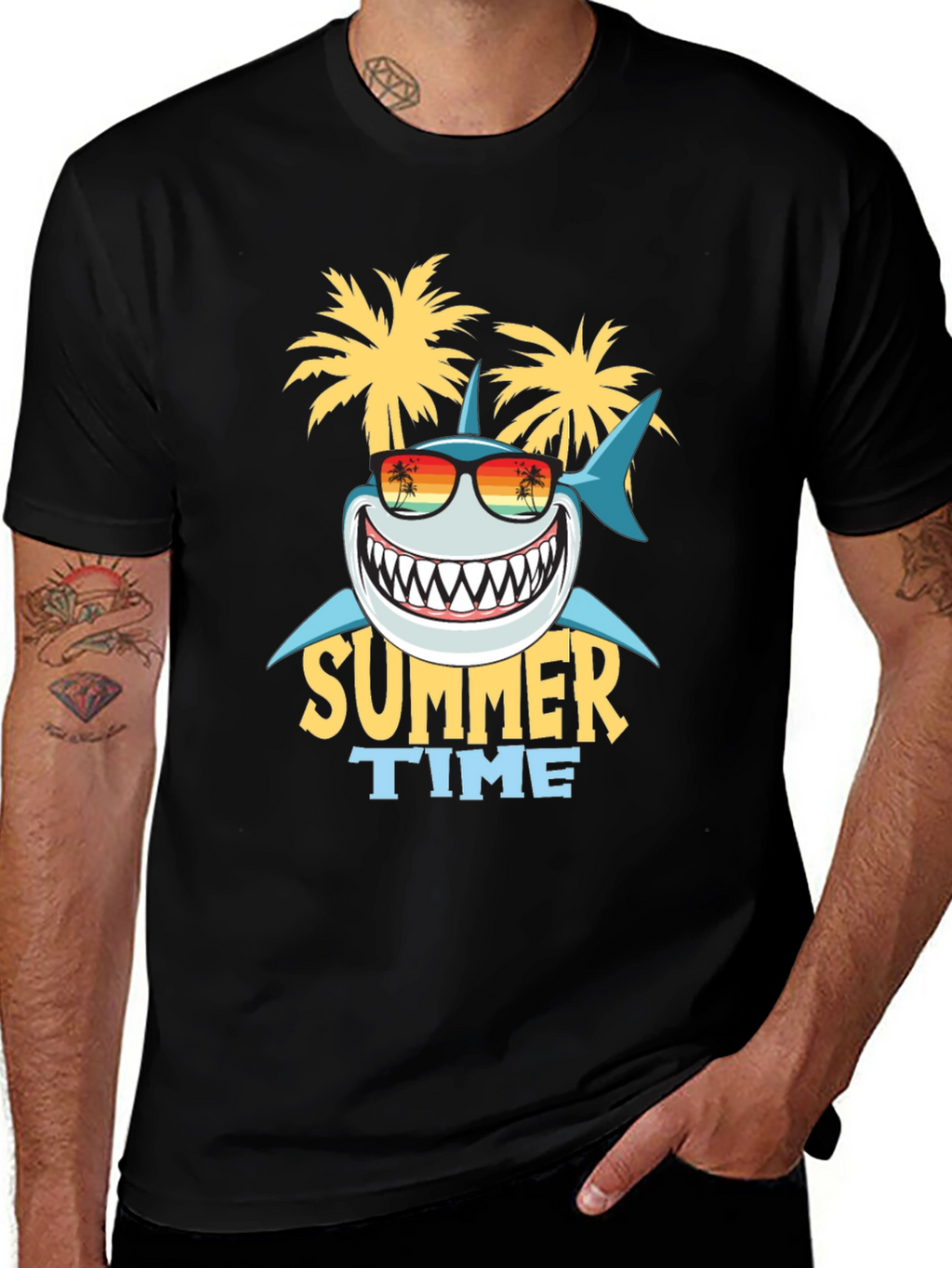 Summer Time Shark Graphic Tee
