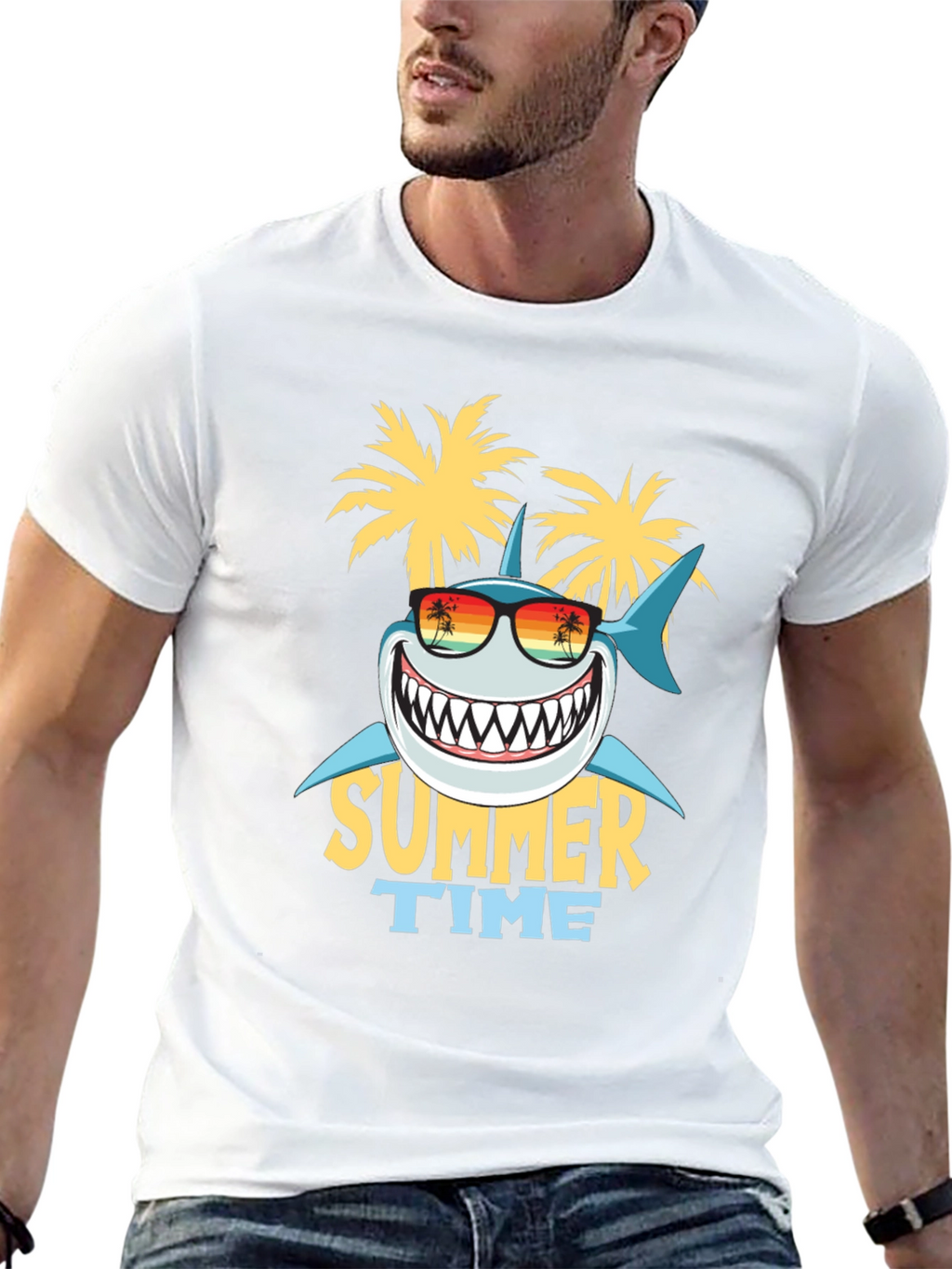 Summer Time Shark Graphic Tee
