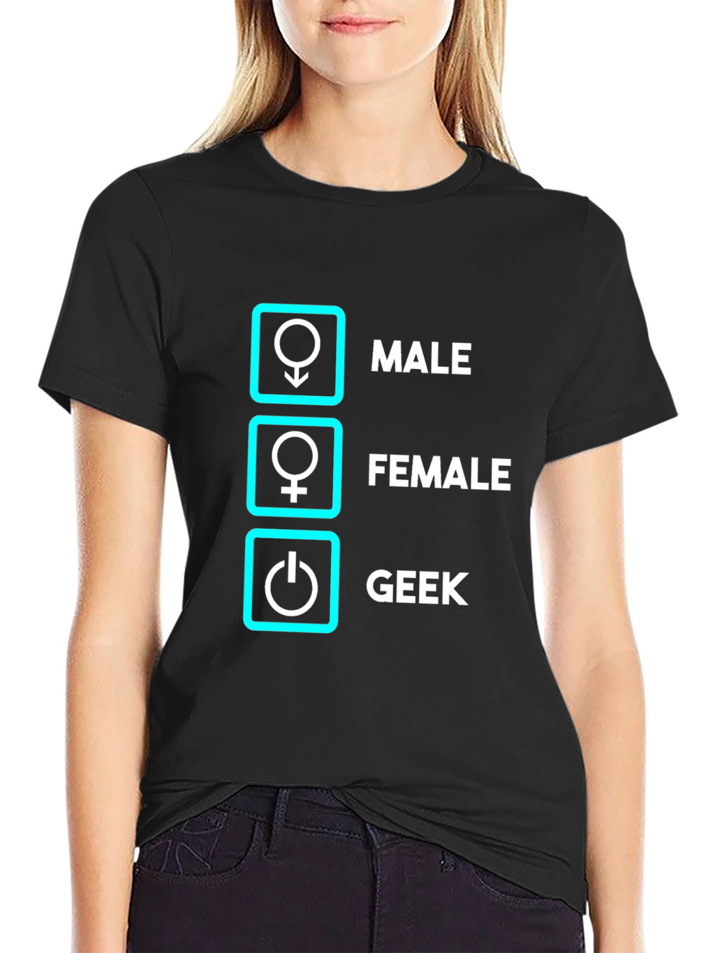 Geek Male Female T-Shirt Funny Nerd Shirt