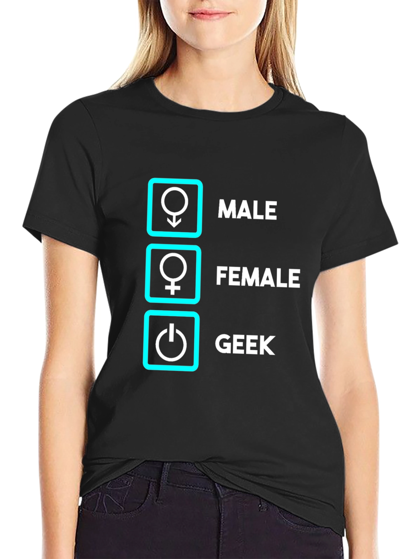 Geek Male Female T-Shirt Funny Nerd Shirt